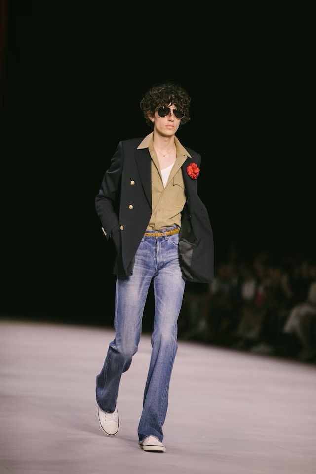 Hedi Slimane CELINE BY HEDI SLIMANE 20SS NAVY BLAZER Size 44L - 5 Thumbnail