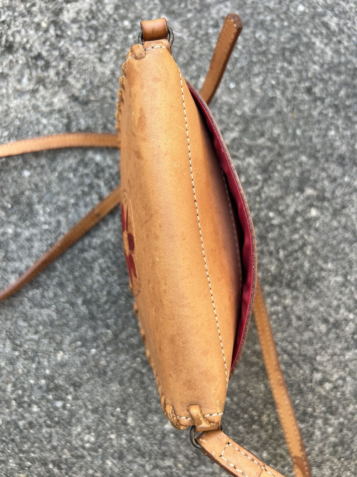 KEITAMARUYAMA Vintage Keita Maruyama Patina Leather Mini Sling Bag Size ONE SIZE - 9 Thumbnail
