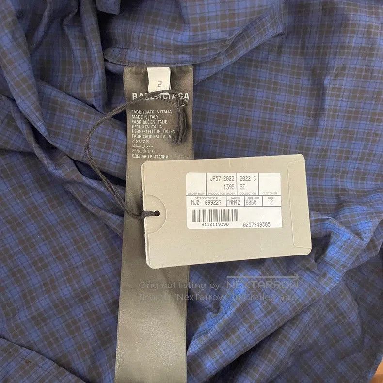 Balenciaga Balenciaga Striped fake two-piece long-sleeve shirt, size Size US M / EU 48-50 / 2 - 3 Thumbnail