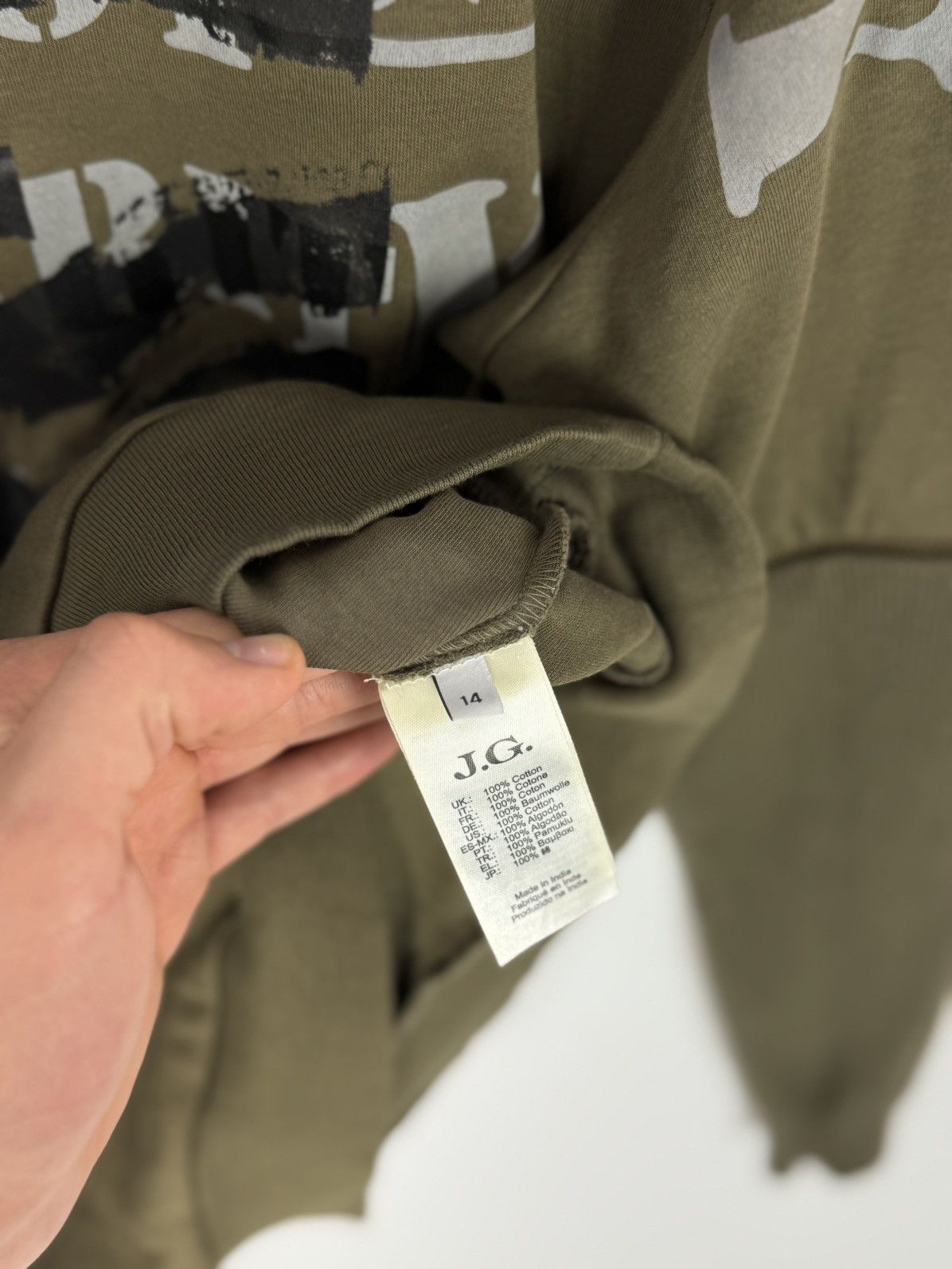 John Galliano Paris Kids Collection Military Sweatshirt