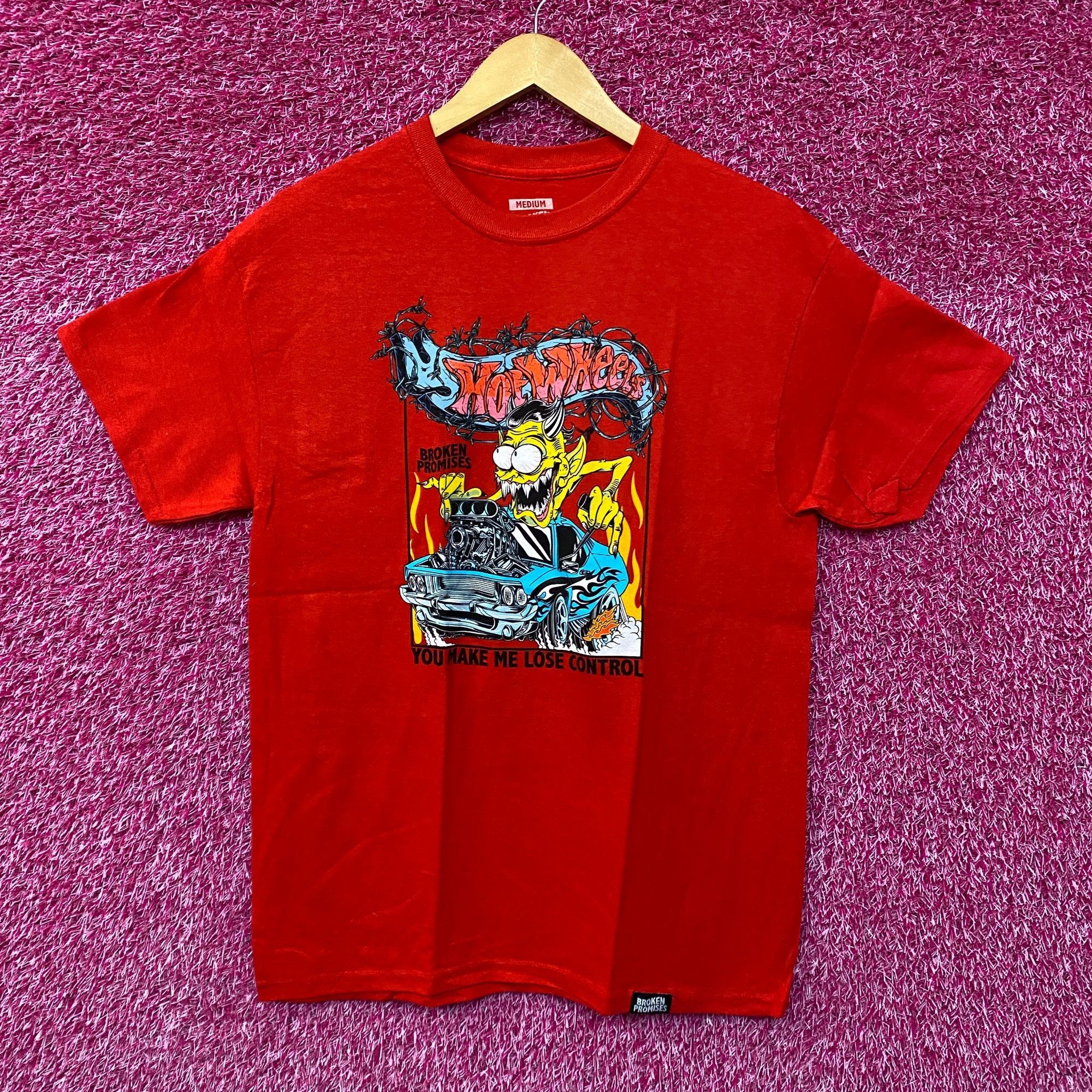 Broken Promises Co. Hot wheels broken promises red Tshirt size medium Size US M / EU 48-50 / 2 - 1 Thumbnail