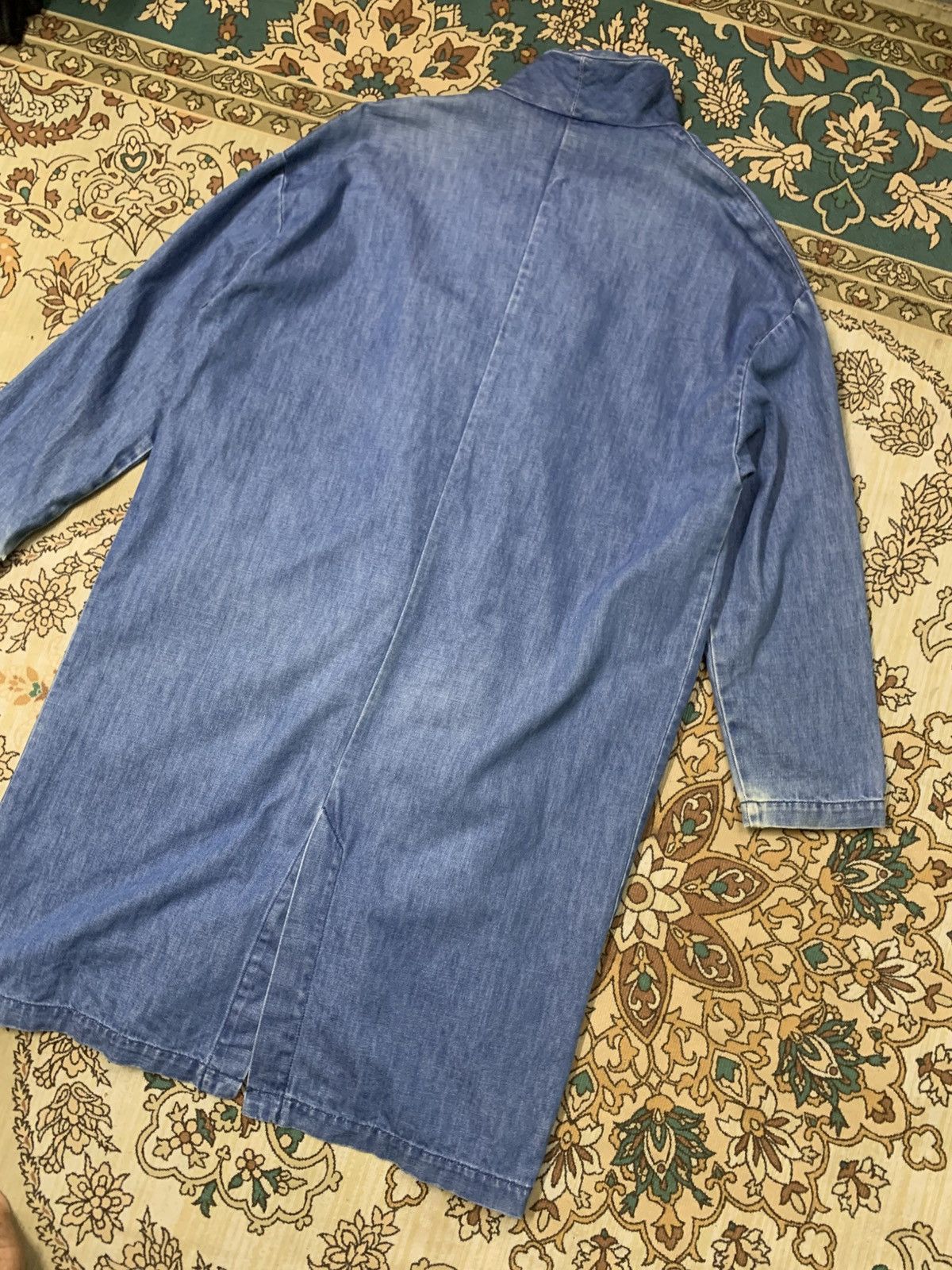 Bershka BERSHKA LONG JACKET DENIM Size US M / EU 48-50 / 2 - 9 Thumbnail