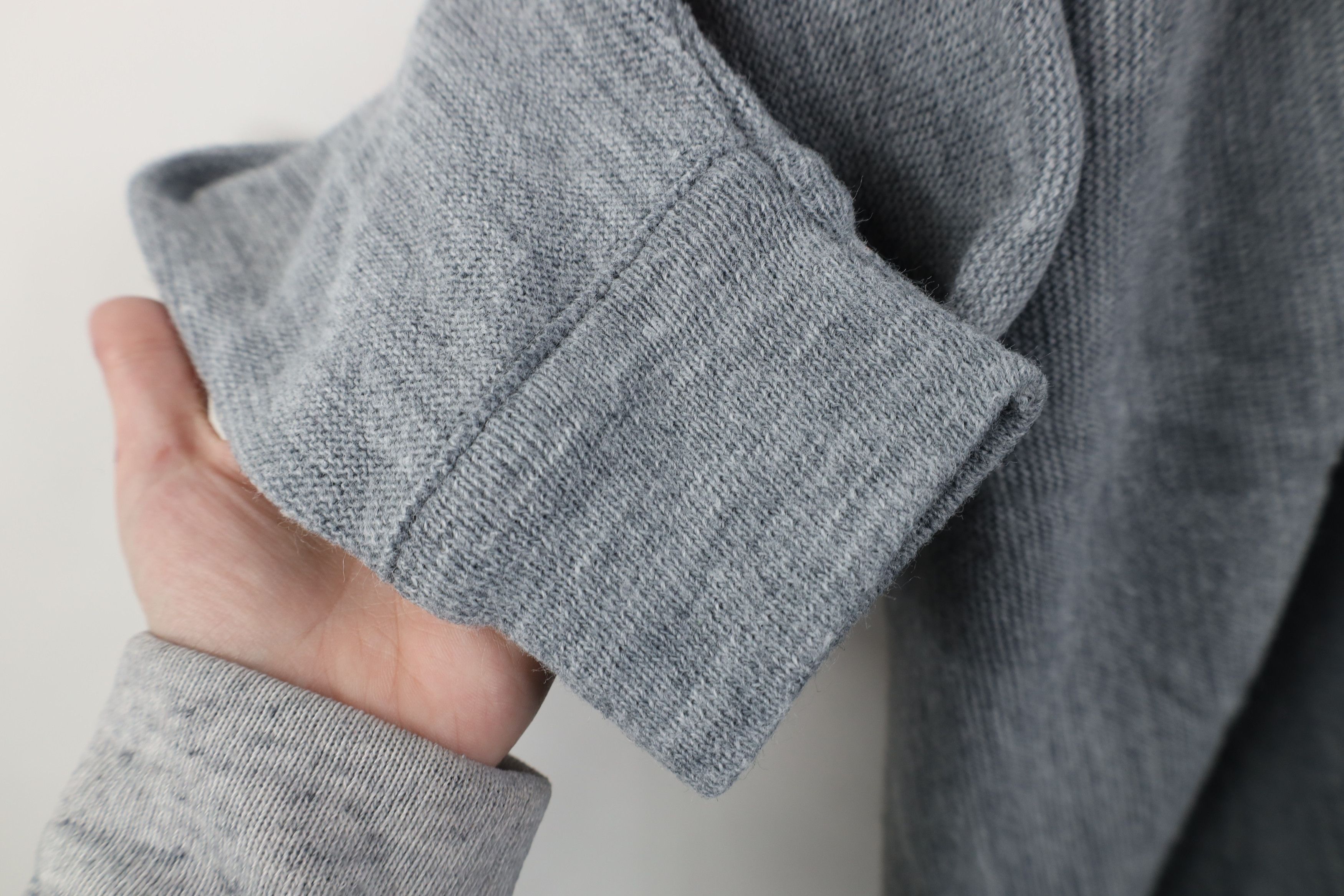 Vintage Vintage 70s Streetwear Cobain Knit Cardigan Sweater Gray USA Size US XXL / EU 58 / 5 - 6 Thumbnail