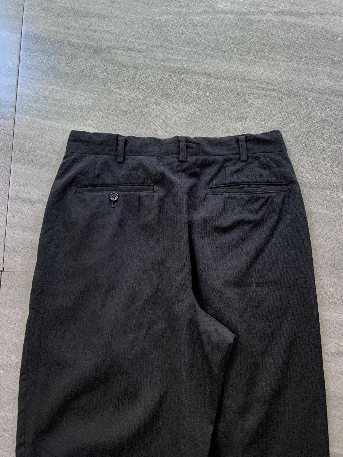 Comme des Garcons Homme FREE TAX! CDGH 90s Baggy Wideleg Wool Trousers Size US 30 / EU 46 - 5 Thumbnail