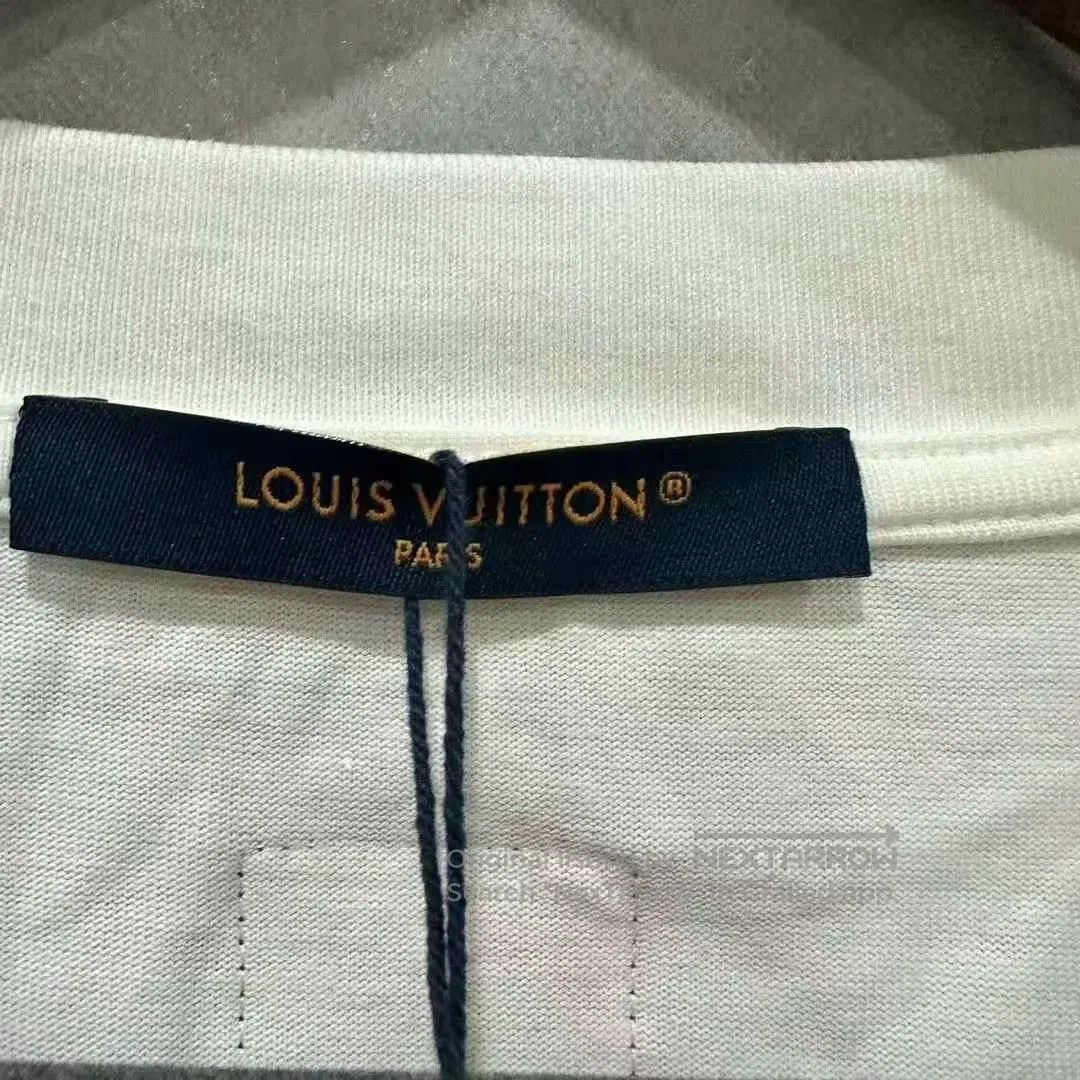 Louis Vuitton Louis Vuitton White Clover Short Sleeve Shirt. Size L / US 10 / IT 46 - 4 Thumbnail
