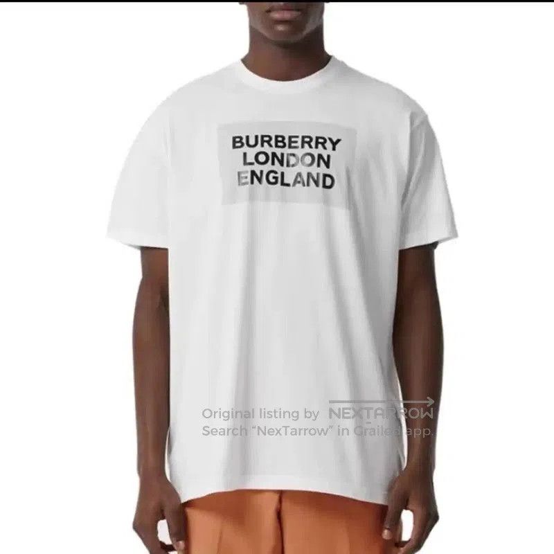 Burberry Burberry White Cotton Men's T. Size US M / EU 48-50 / 2 - 8 Thumbnail
