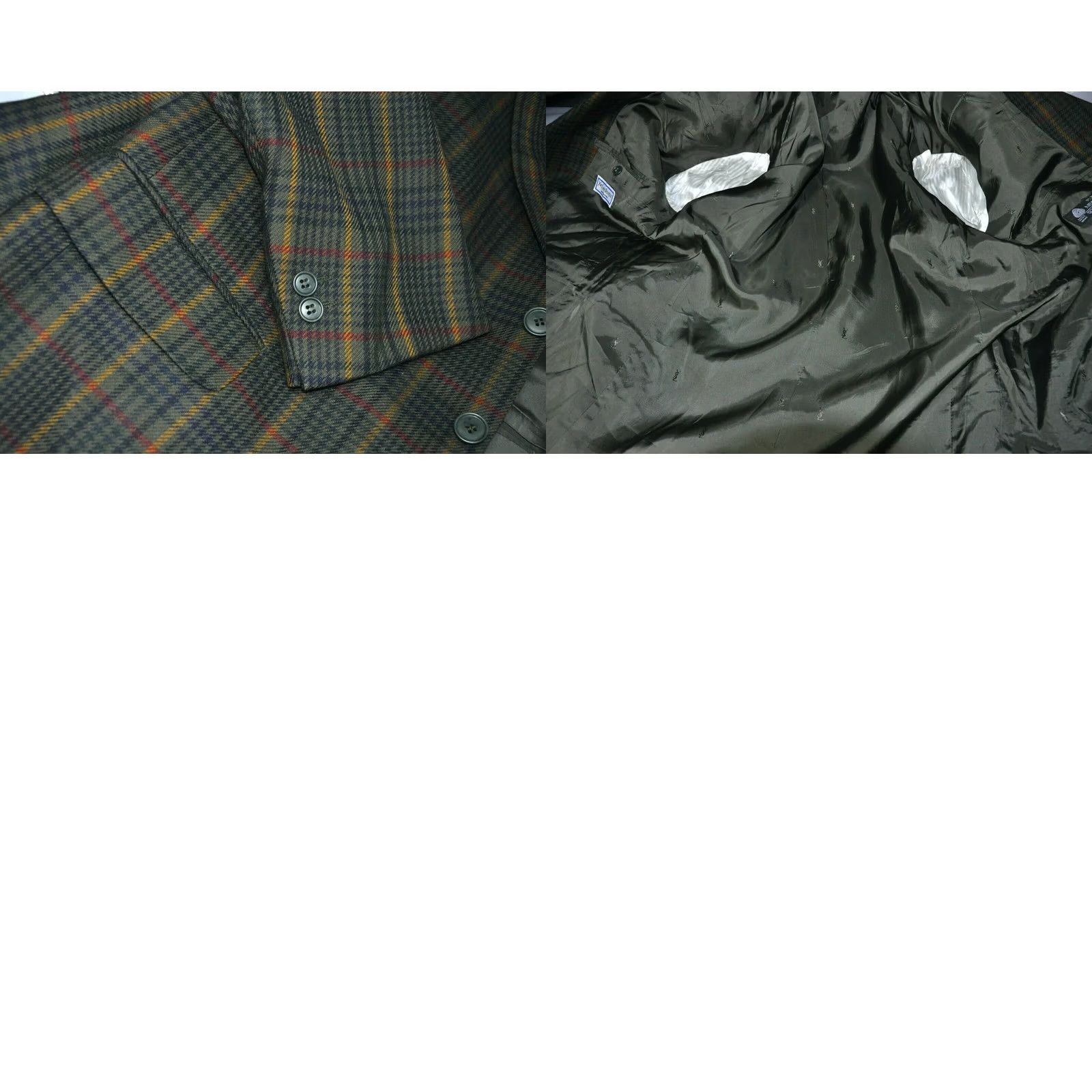 Yves Saint Laurent YVES SAINT LAURENT Blazer Check Wool Jacket Men 52 Multicolor Size 52 Wool Check Blazer Mens Size 52R - 8 Thumbnail