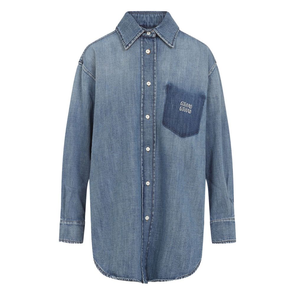 Miu Miu Miu Miu BLUE Tops - Shirts Size XS / US 0-2 / IT 36-38 - 1 Thumbnail