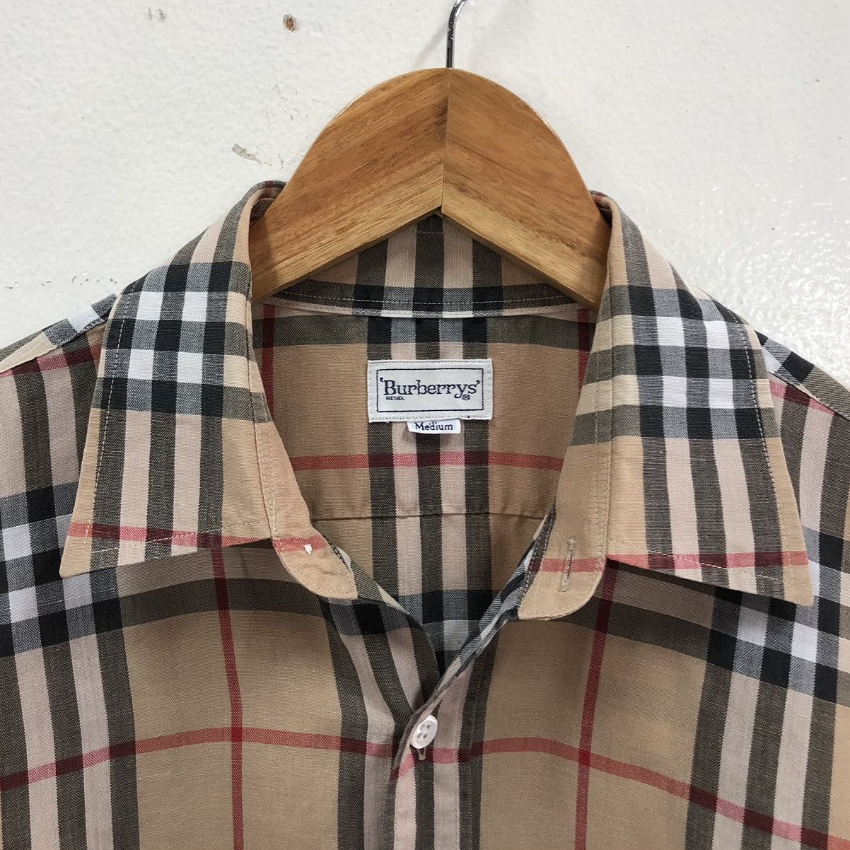 Burberry Vintage Burberrys Novacheck Linen Short Sleeves Shirt Size US M / EU 48-50 / 2 - 10 Thumbnail