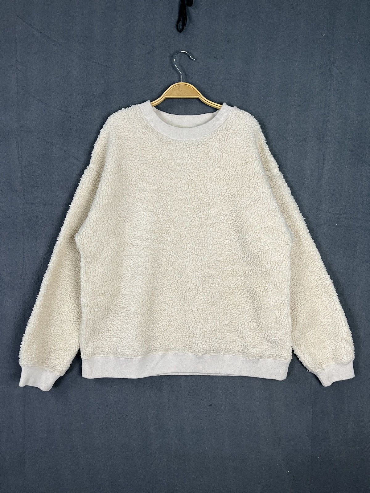 Beams Plus × Japanese Brand × Vintage Vintage Beams Heart Deep Pile Sherpa Sweatshirt Size US L / EU 52-54 / 3 - 3 Thumbnail