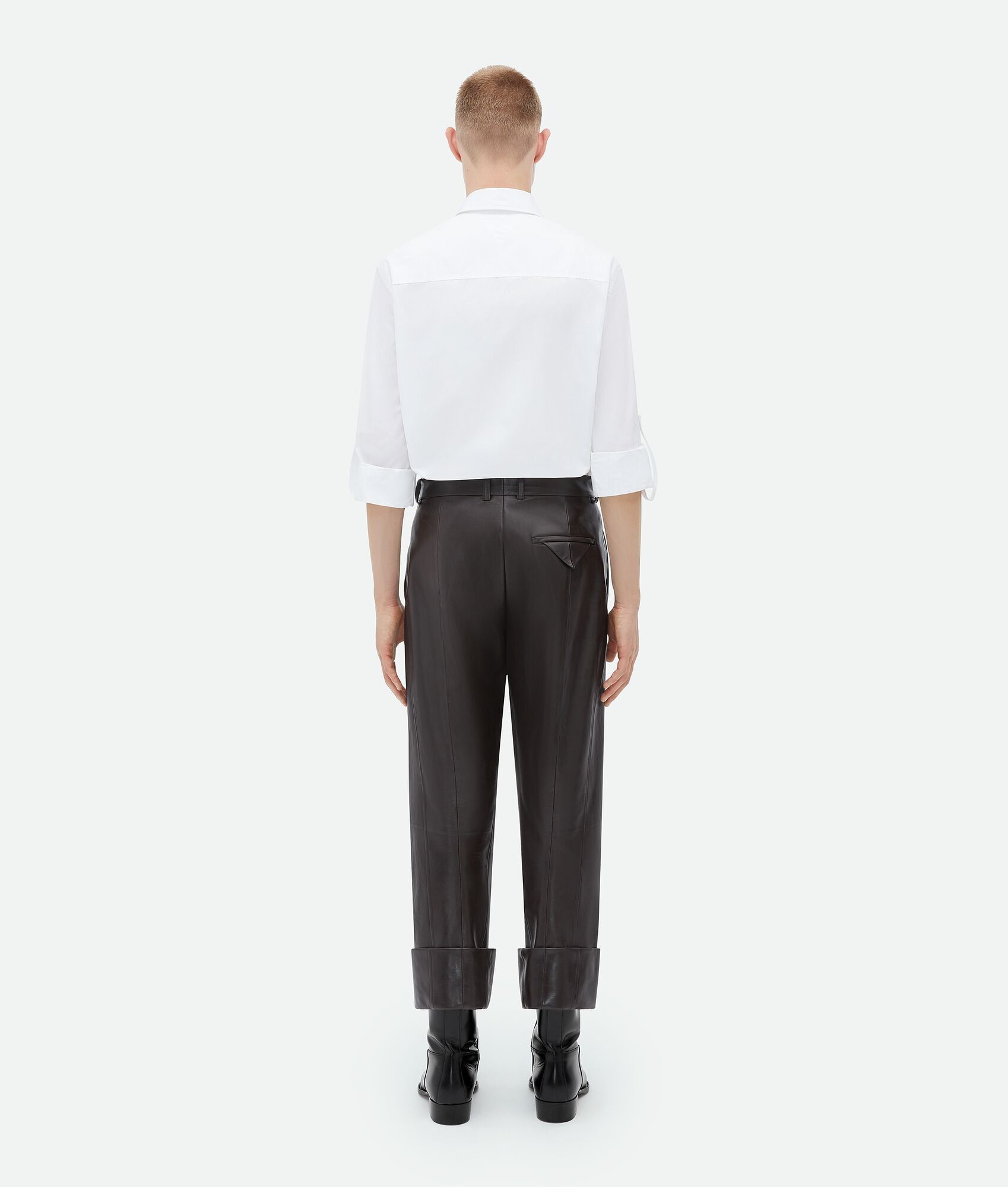 Bottega Veneta o1n1vont1224 Relaxed Fit Cotton Shirt in White Size US S / EU 44-46 / 1 - 3 Thumbnail