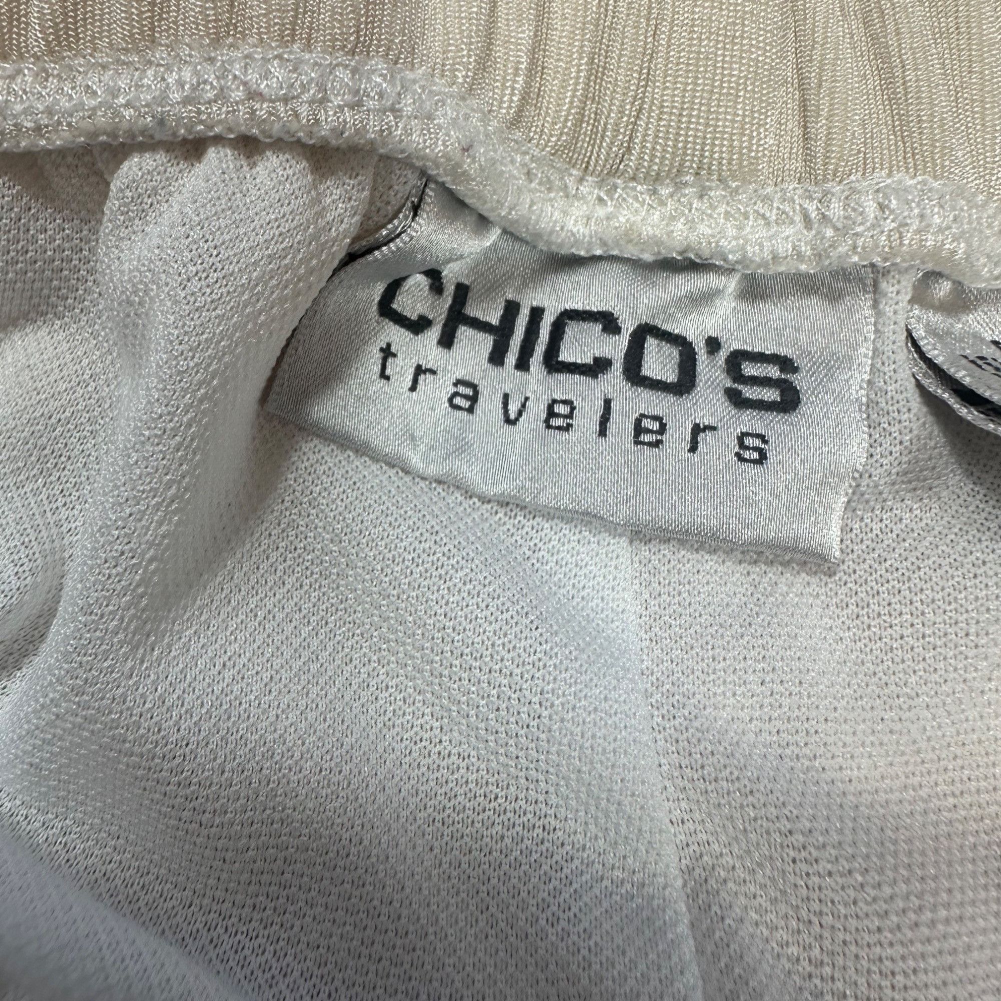 Chicos Chico's Travelers No tummy Cropped Pants Off-White Size 3 / Size 38" / US 16 / IT 52 - 3 Thumbnail
