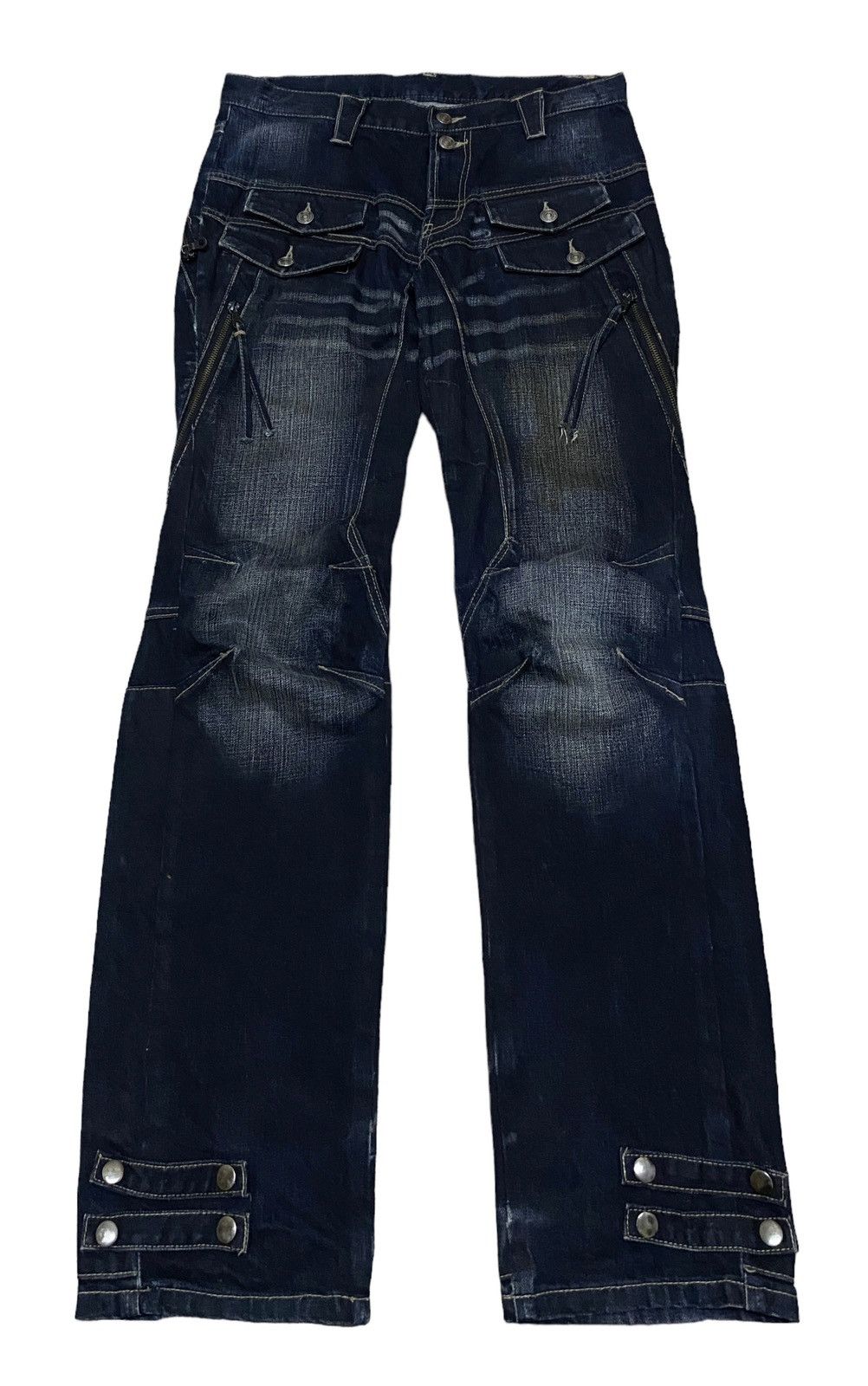 If Six Was Nine Rare Design Vintage Japanese Brand PPFM Tactical Jeans 1990s Size US 34 / EU 50 - 1 Thumbnail
