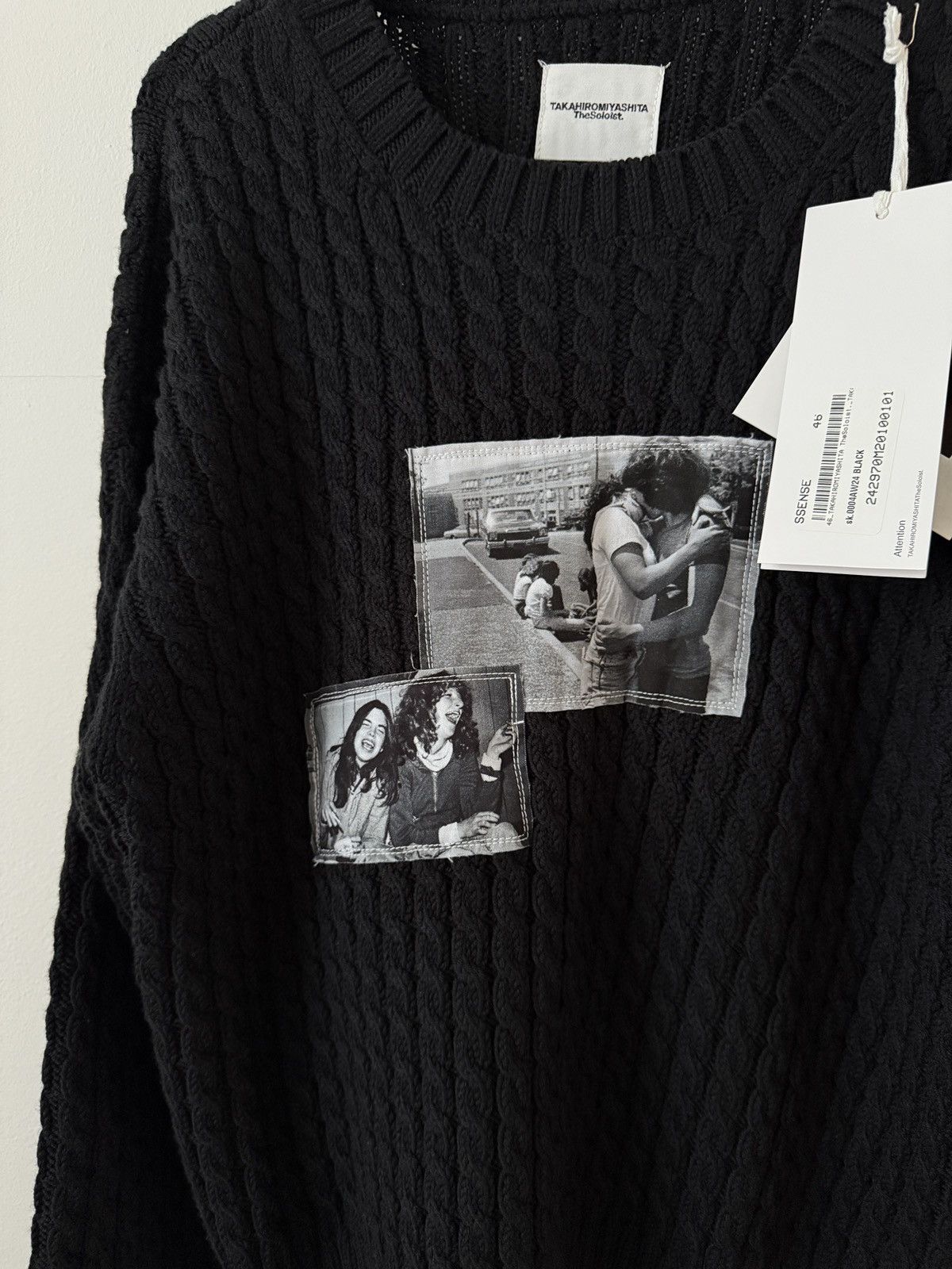 Takahiromiyashita The Soloist. Photo Patch Cable Knit Sweater Size US S / EU 44-46 / 1 - 5 Thumbnail