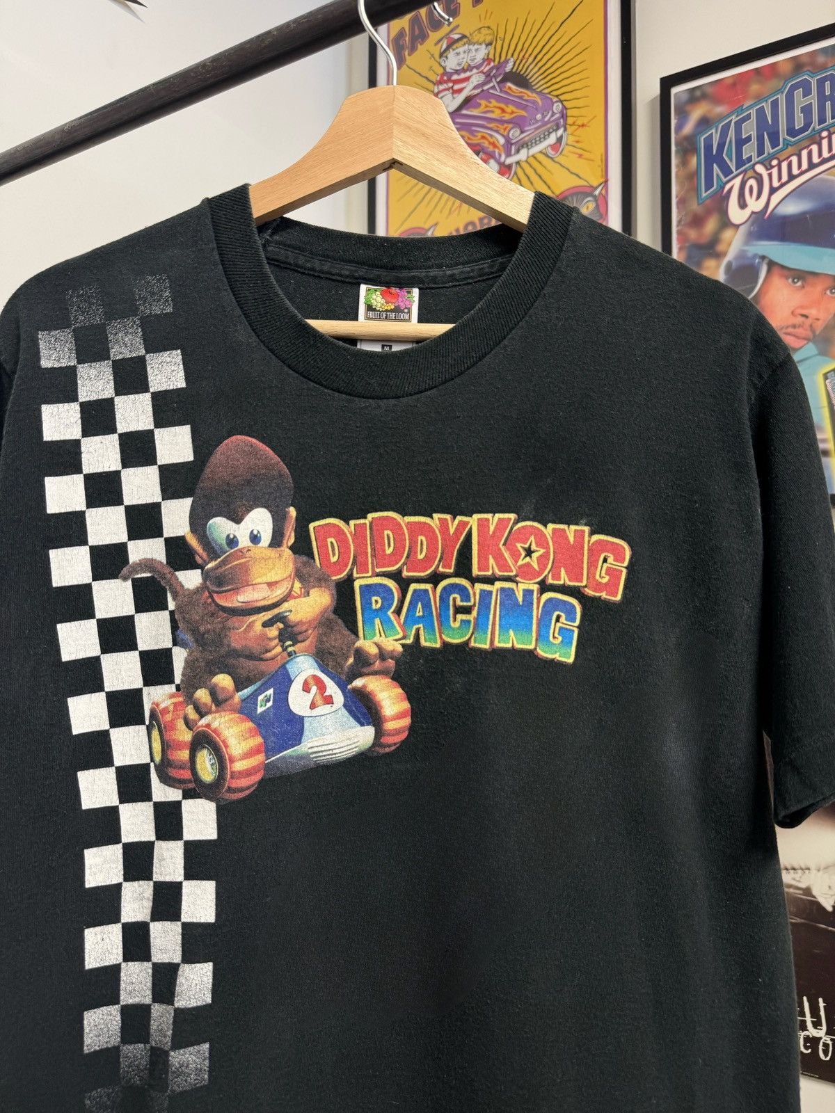 Vintage Vintage 90s Diddy Kong Racing Nintendo 64 Tee Size US M / EU 48-50 / 2 - 2 Thumbnail