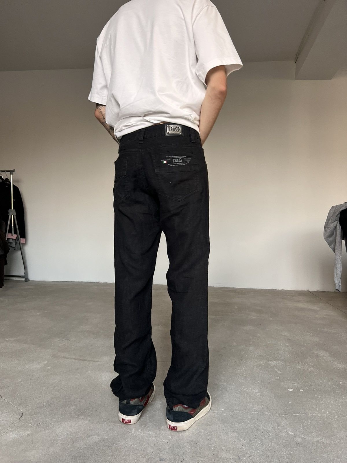 Dolce & Gabbana 90s Vintage Dolce&Gabbana Pants Linen Size US 29 - 14 Thumbnail