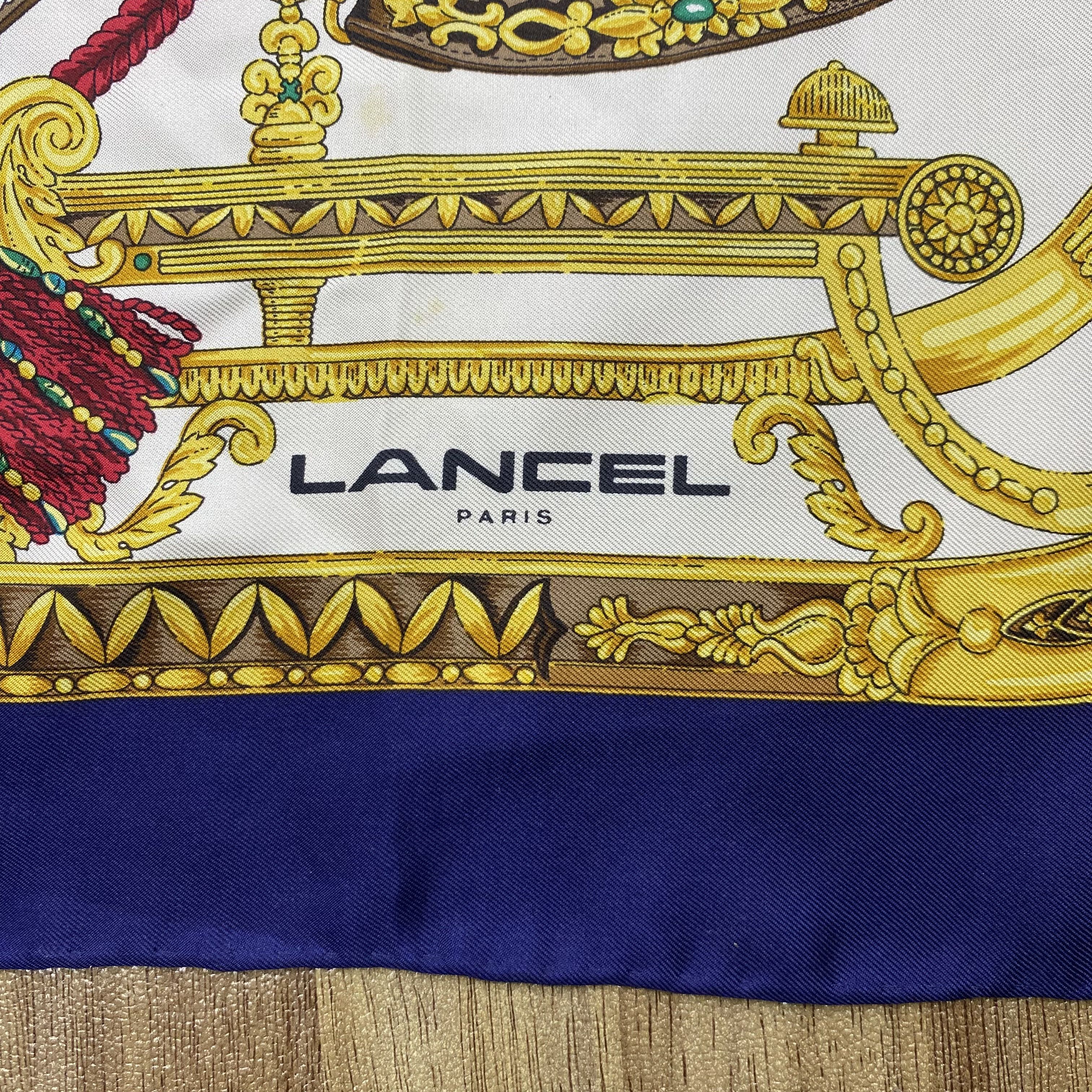 Lancel × Vintage Vintage Lancel Handkerchief Neckerchief Bandana H277P Size ONE SIZE - 5 Thumbnail