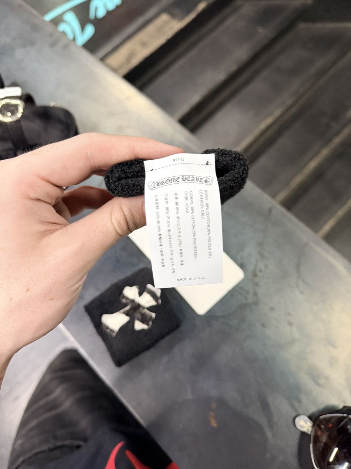 Chrome Hearts Chrome Heart Zebra Cross Patch Wristbands Rare Black Leopard Size ONE SIZE - 3 Thumbnail