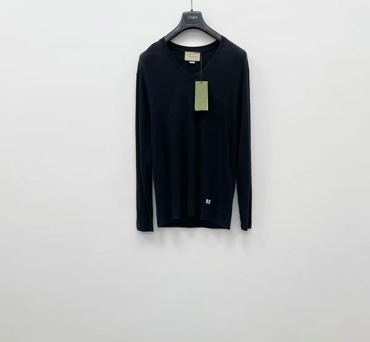 Gucci GUCCI Linen Oversized Long Sleeve T-shirt J30 Size US S / EU 44-46 / 1 - 1 Thumbnail
