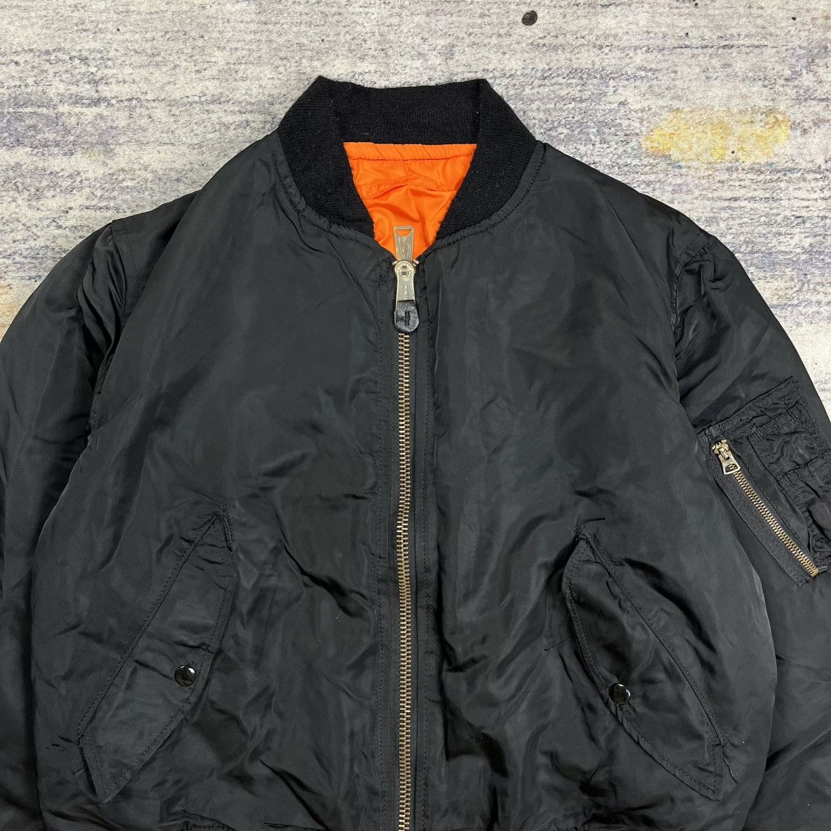 Alpha Industries Vintage 90s Alpha industries Ma-1 bomber flight jacket Size US M / EU 48-50 / 2 - 4 Thumbnail