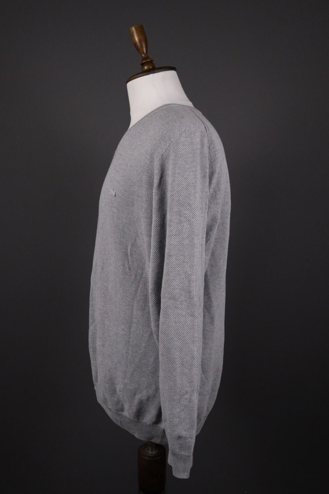 Lacoste Lacoste Gray Cotton Knit Sweater Size FR 7 / US 2XL Size US XXL / EU 58 / 5 - 6 Thumbnail