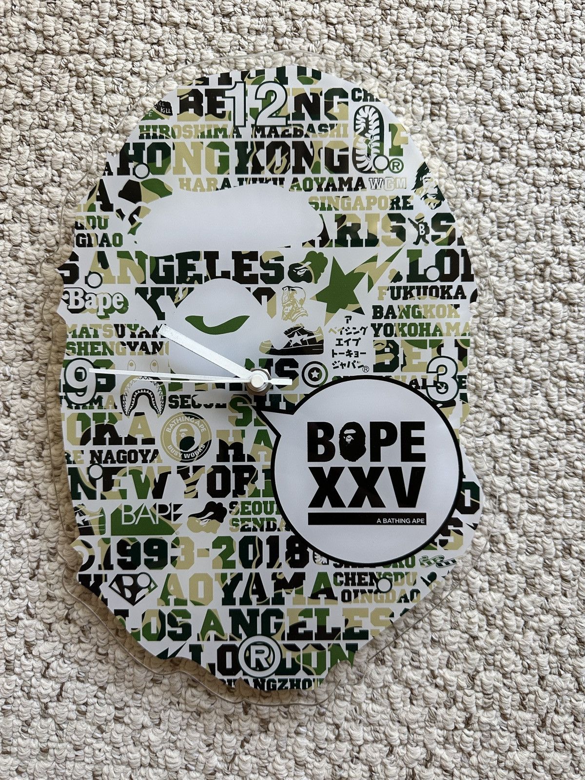 Bape Bape 25th Anniversary Clock Size ONE SIZE - 2 Thumbnail