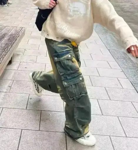 Japanese Brand Washed Baggy Jeans Size US 32 / EU 48 - 1 Thumbnail