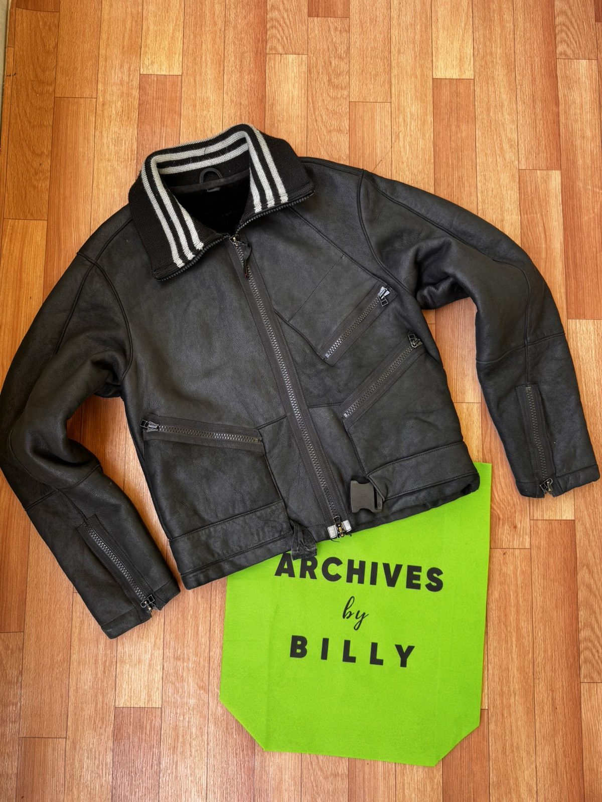 Adidas × Y-3 🕷️💥Yohji yamamoto x adidas shearling blouson lambskin jacket Size US M / EU 48-50 / 2 - 3 Thumbnail