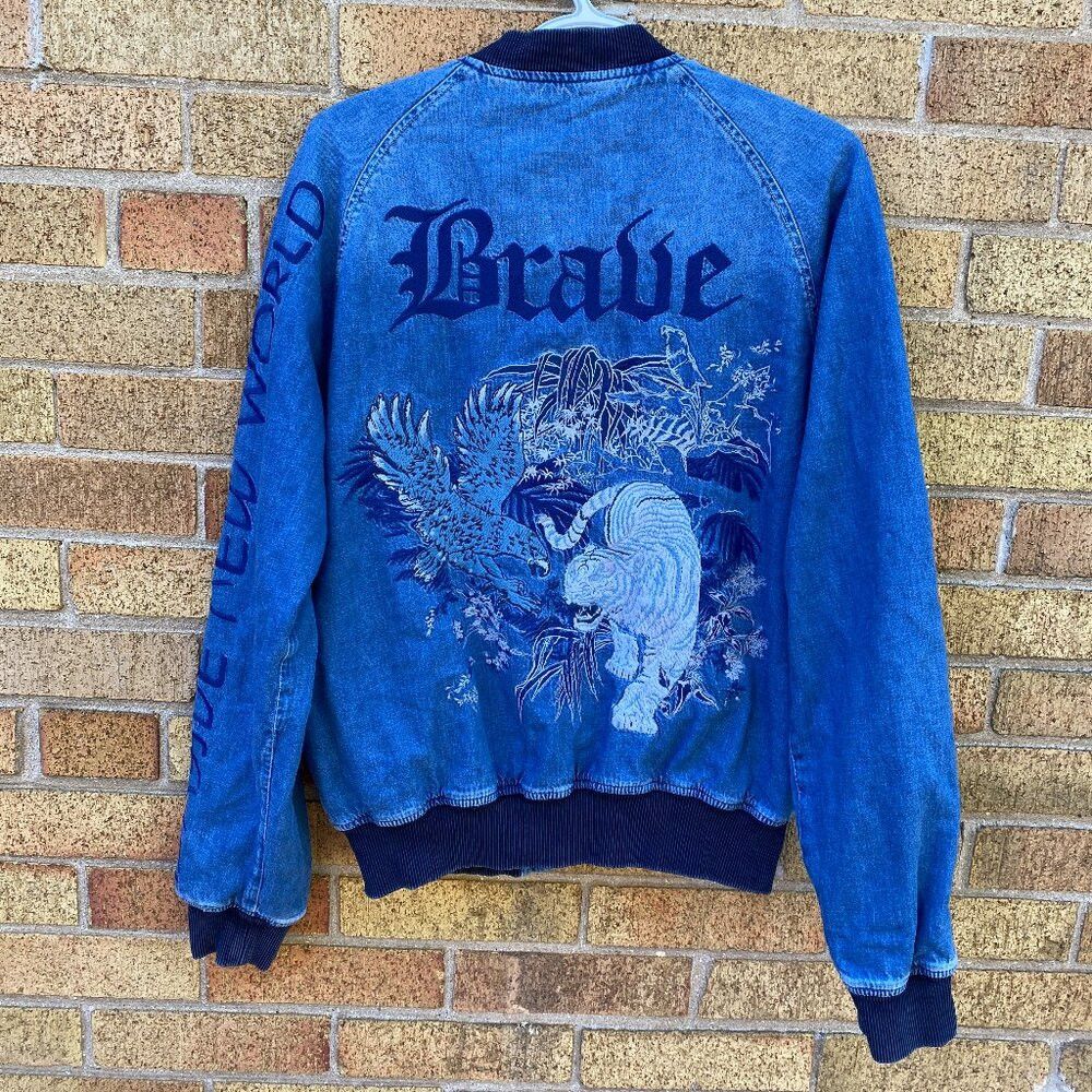 RARE Embroidered Diesel GREGG 792 Brave New World Reversibl