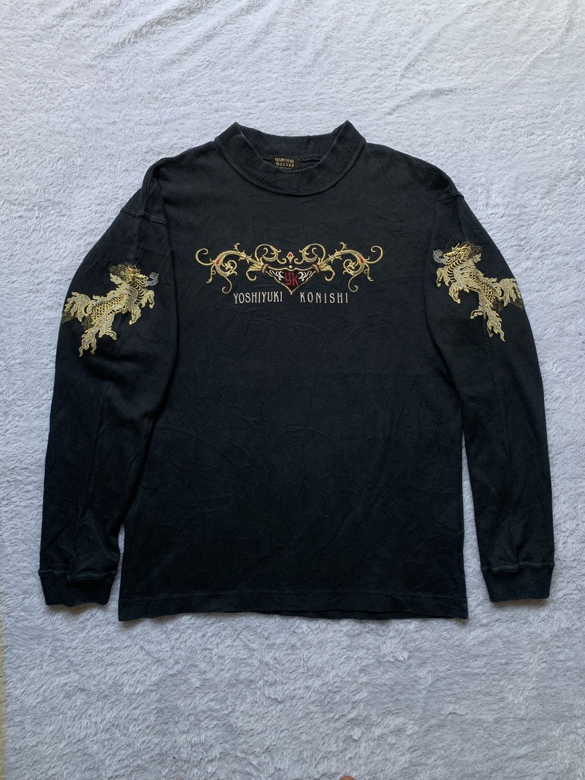 Japanese Brand Vintage yoshiyuki konishi gold dragon embroidery Size US M / EU 48-50 / 2 - 1 Thumbnail