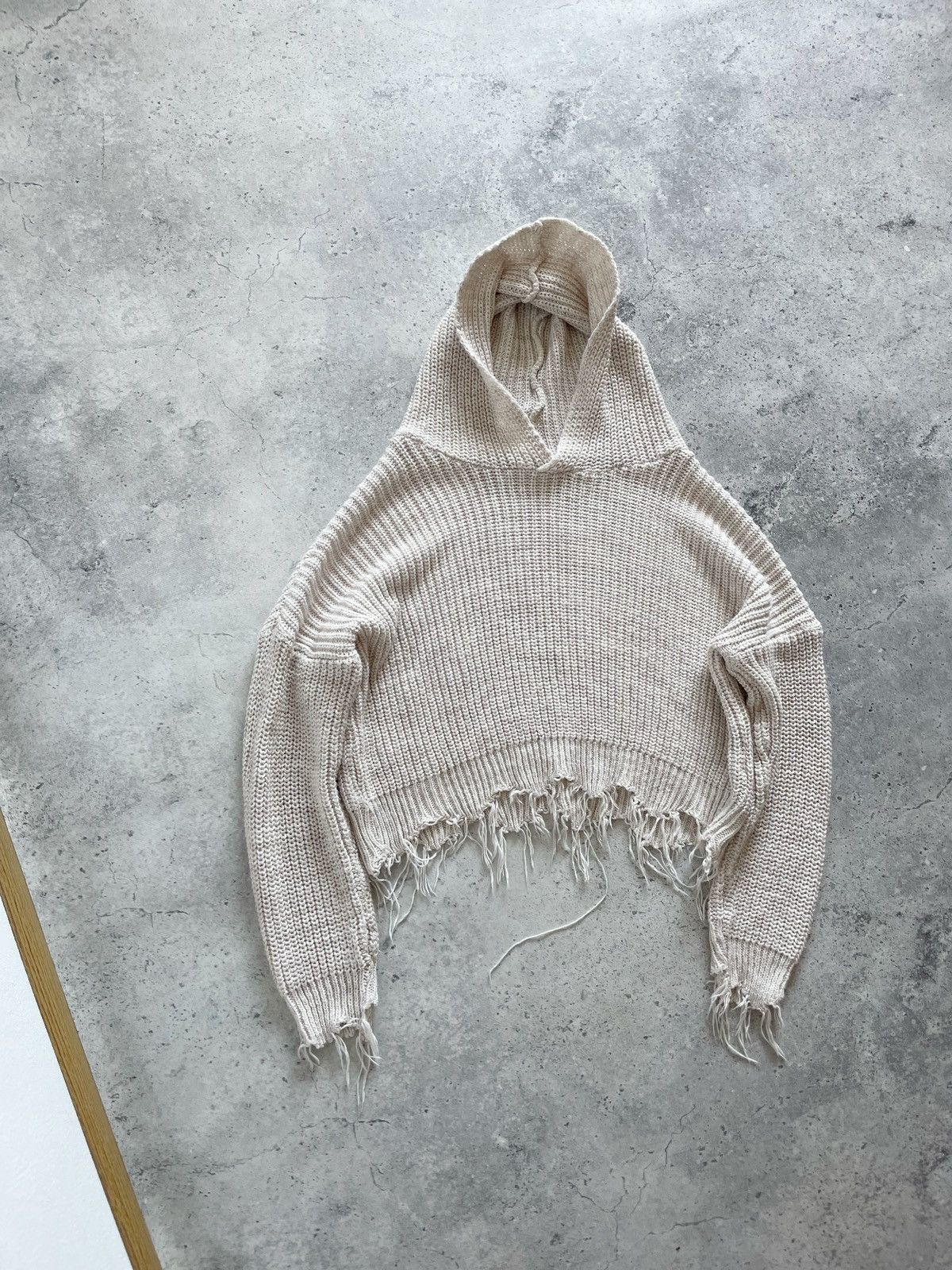 Diesel Diesel Black Gold Distressed Knitted Oversize Hoodie Size M / US 6-8 / IT 42-44 - 3 Thumbnail