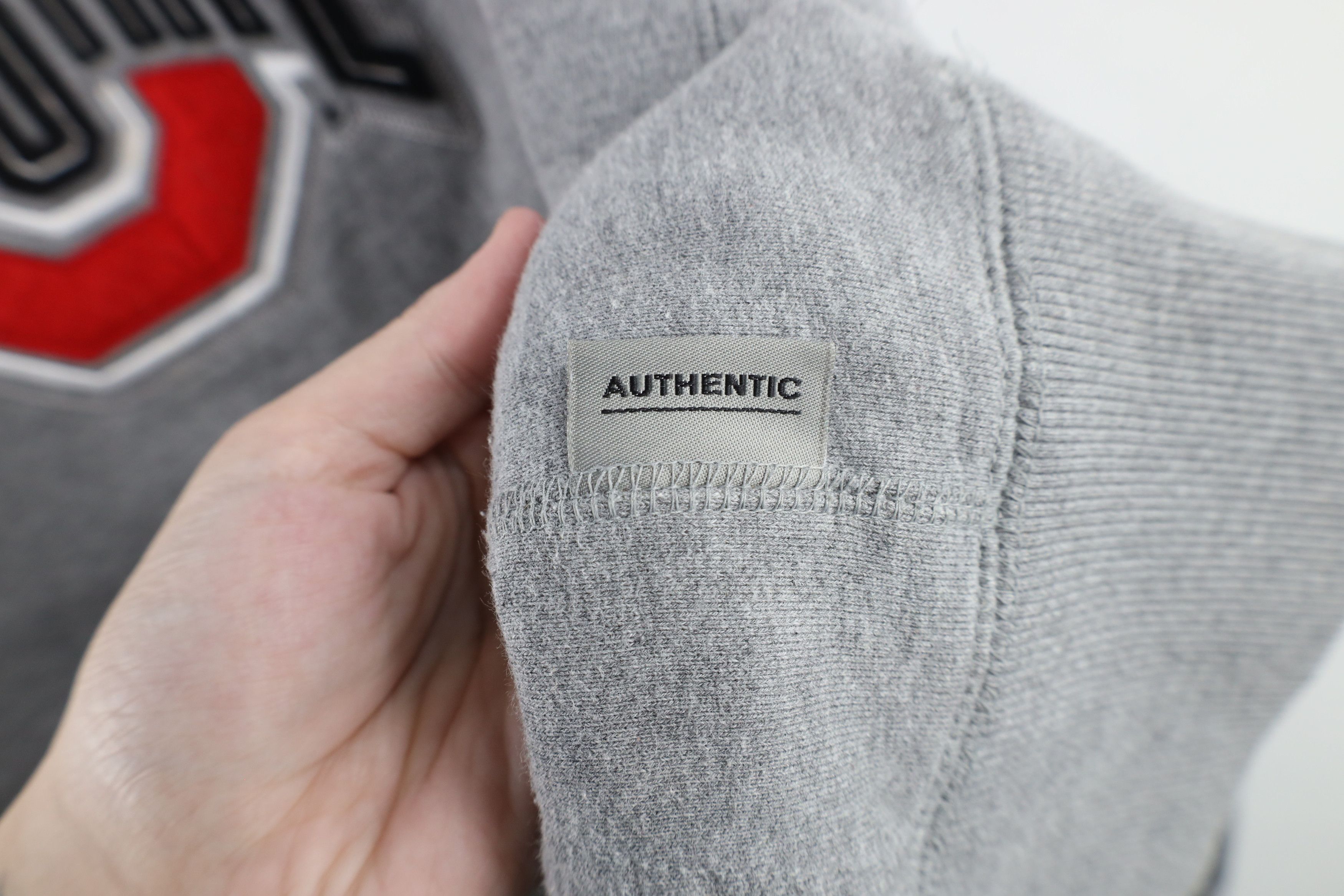 Nike × Vintage Vintage Nike Center Swoosh Ohio State University Hoodie Gray Size US L / EU 52-54 / 3 - 8 Thumbnail
