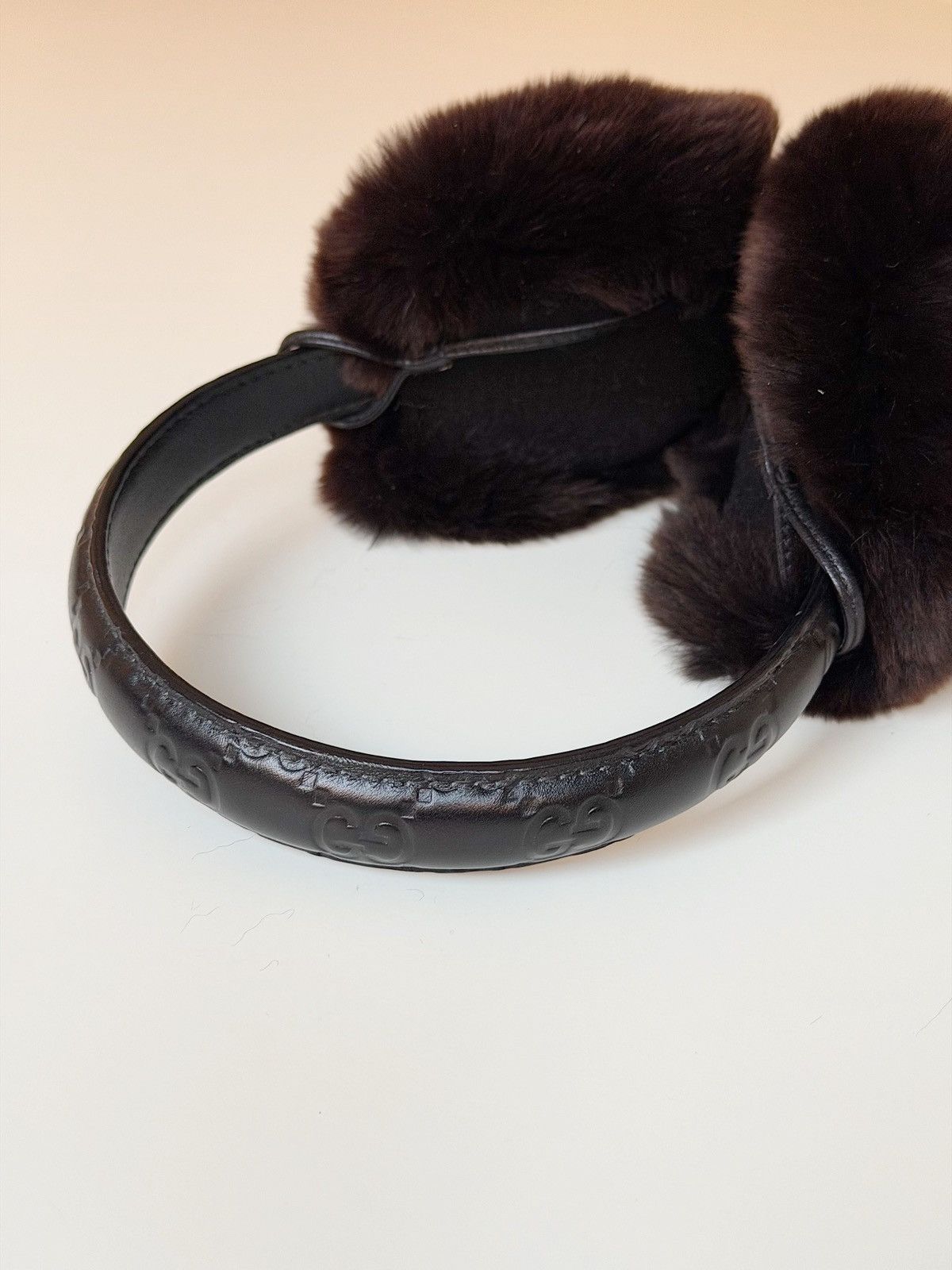 Gucci GUCCI Tom Ford FW 2003 Lapin Fur Ear Muffs Monogram demna gg Size ONE SIZE - 10 Thumbnail