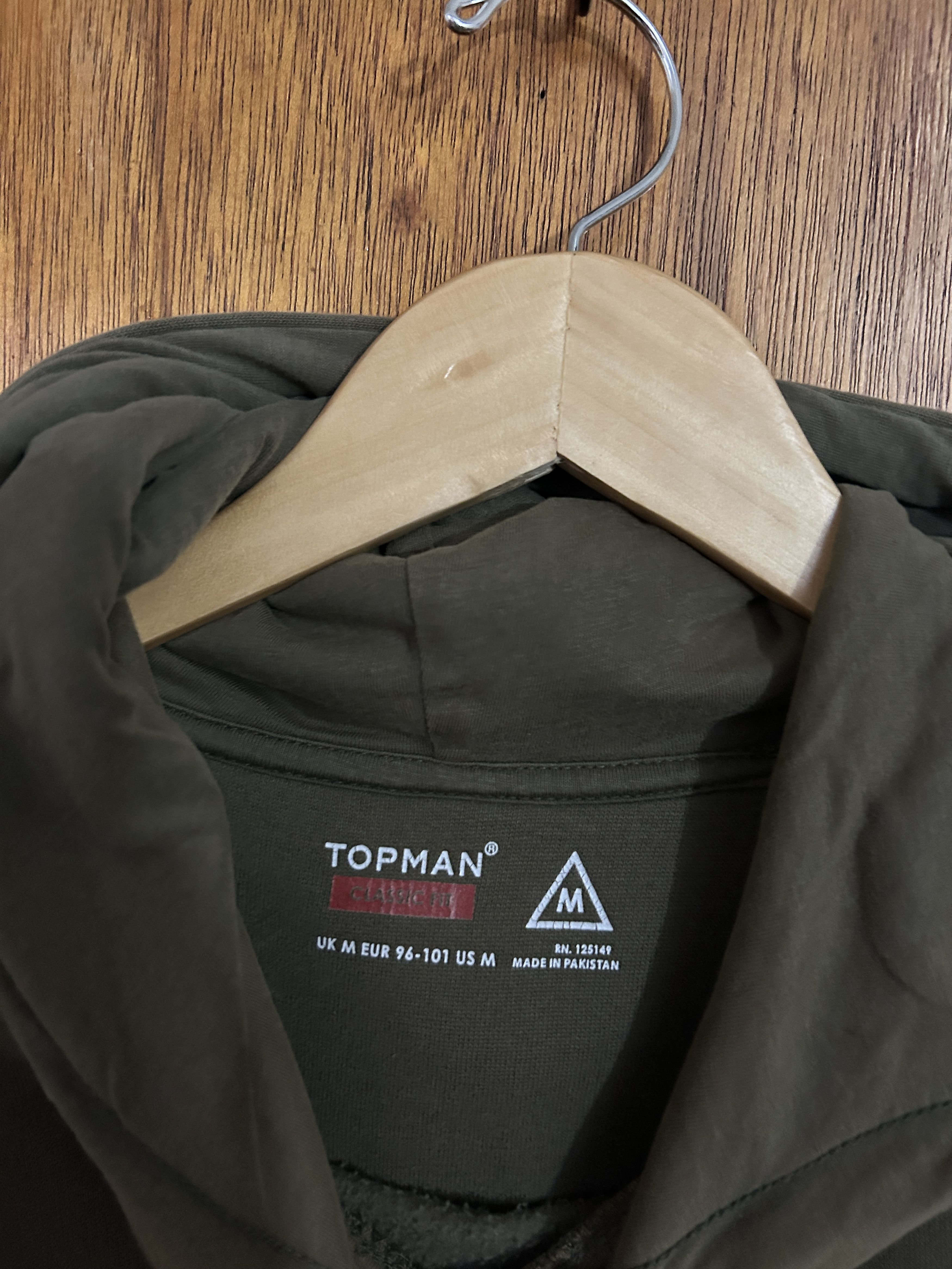 Topman TopMan Army Green Hoodie Size US M / EU 48-50 / 2 - 2 Thumbnail