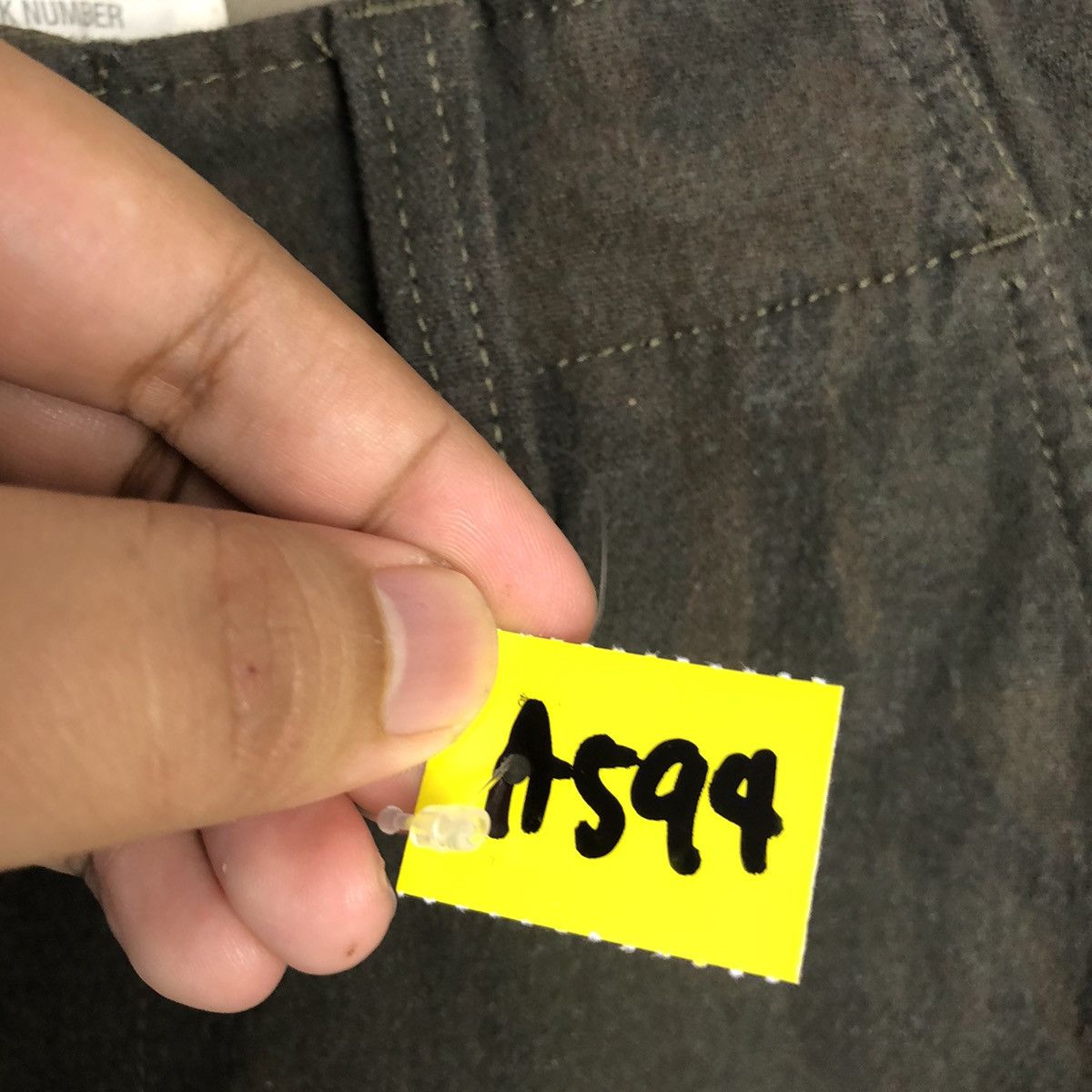 Japanese Brand Back Number Green Cargo Multipocket Pants #A594 Size US 30 / EU 46 - 13 Thumbnail