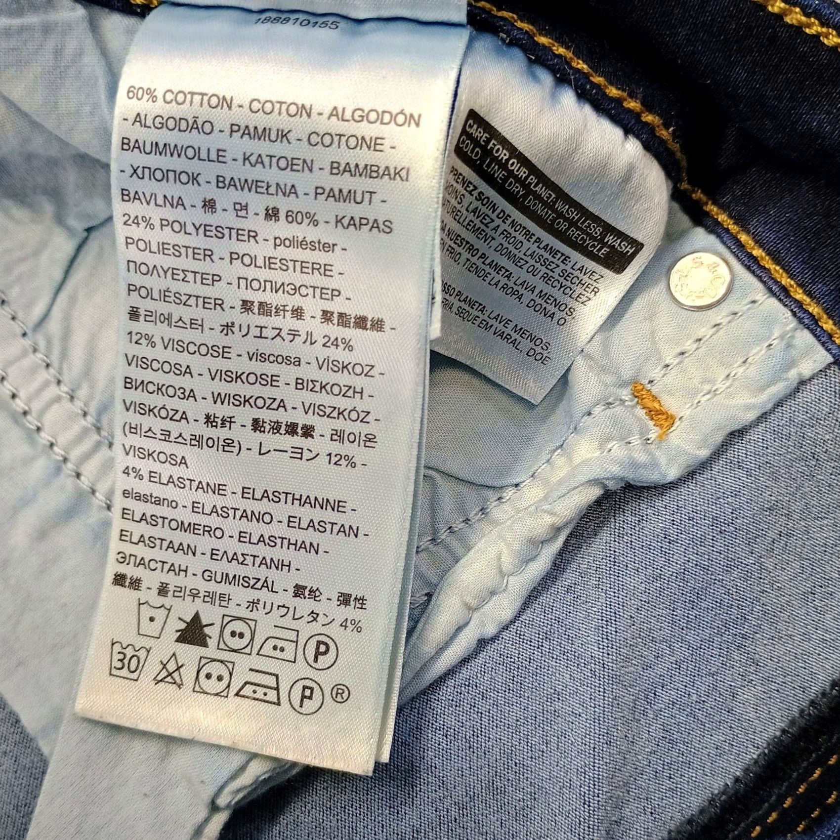 Levi's Levi's 711 Skinny Jeans Womens 33 Blue Denim Dark Wash Red Tab Single Stitch Jeans Womens Size 33 Blue Denim 711 Skinny Size 24" / US 00 / IT 34 - 7 Thumbnail