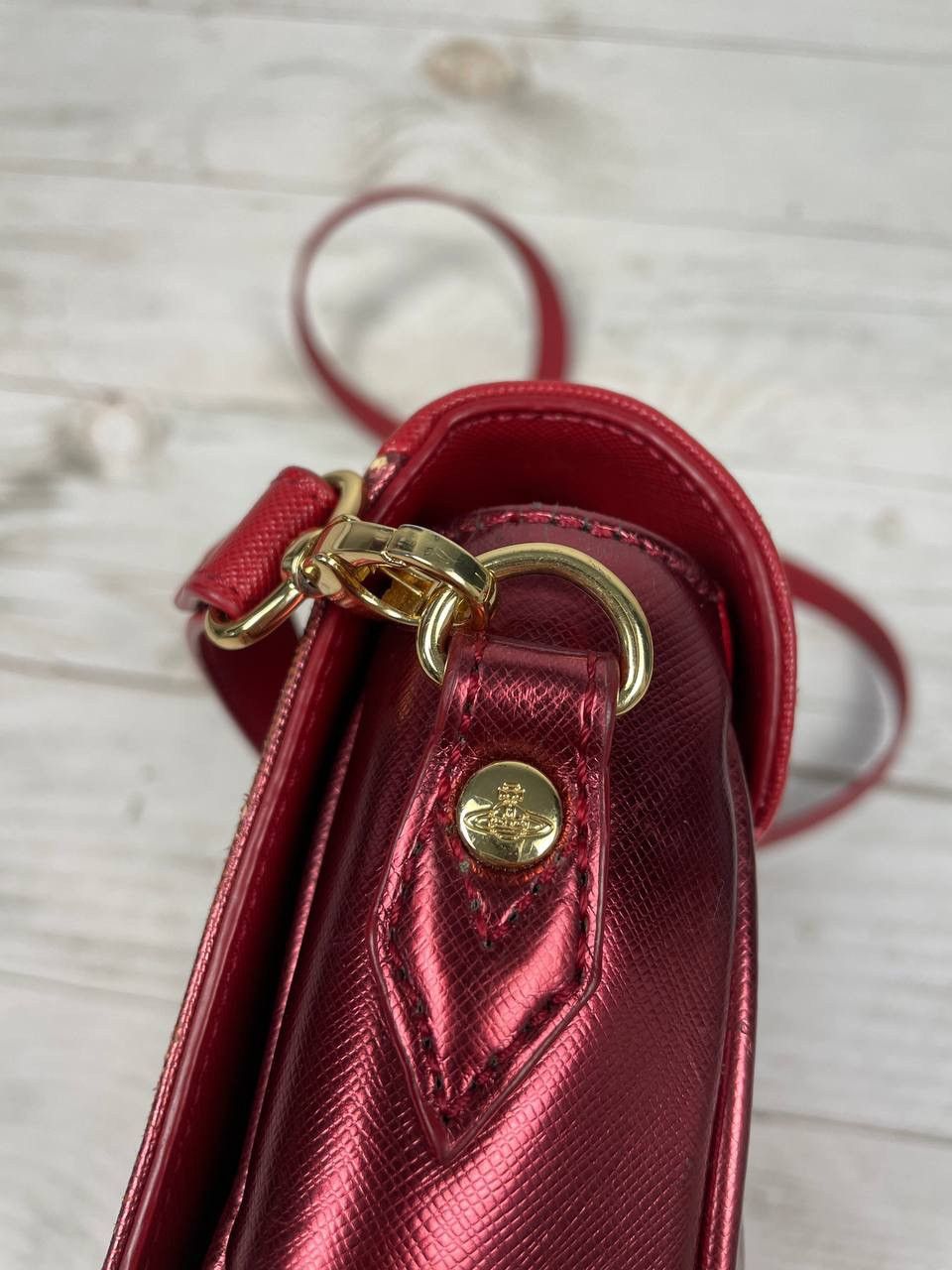 Vivienne Westwood Vivienne Westwood Anglomania Shoulders Bag Orb Leather Size ONE SIZE - 14 Thumbnail