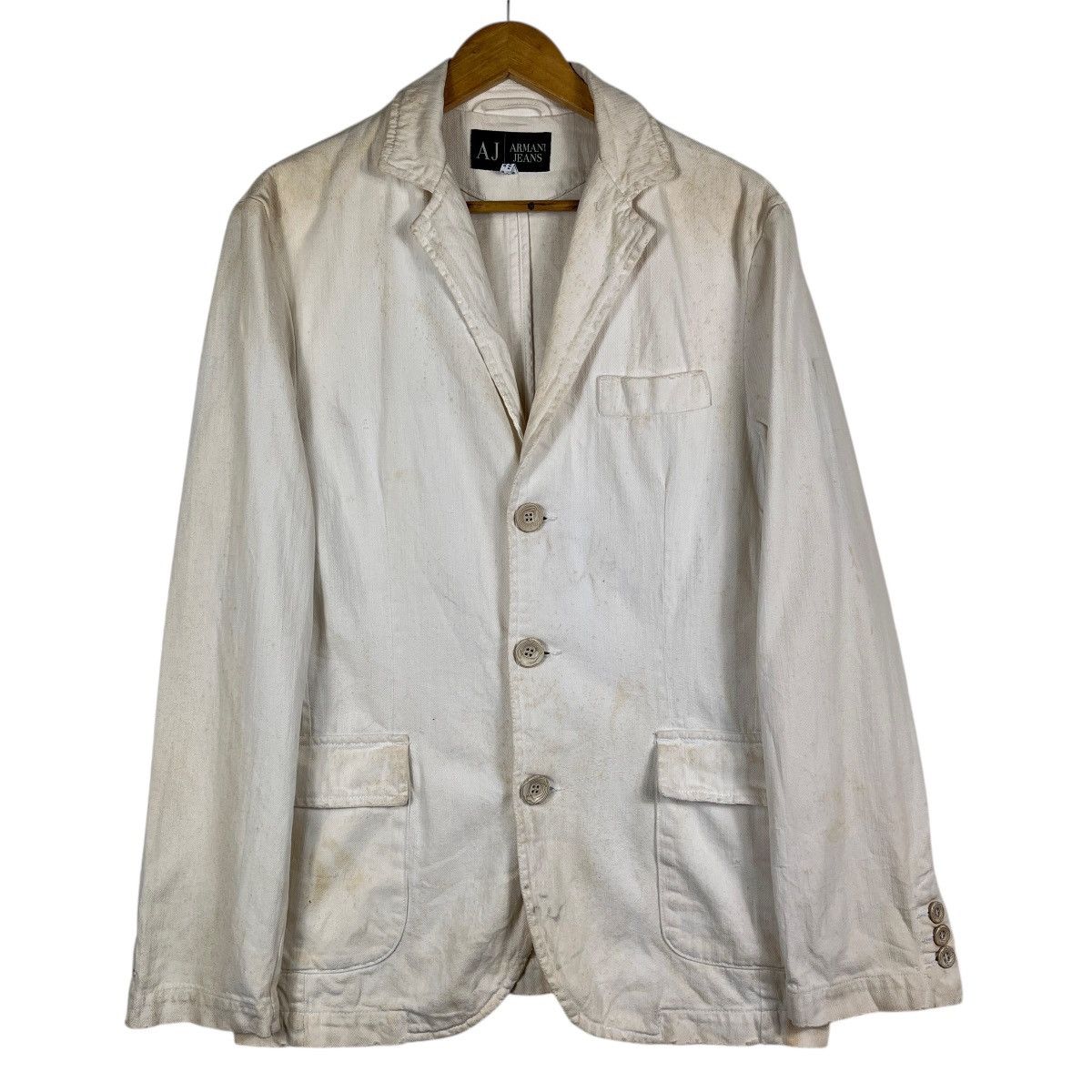 Emporio Armani Armani jeans Denim Blazer Jacket Size US M / EU 48-50 / 2 - 1 Thumbnail
