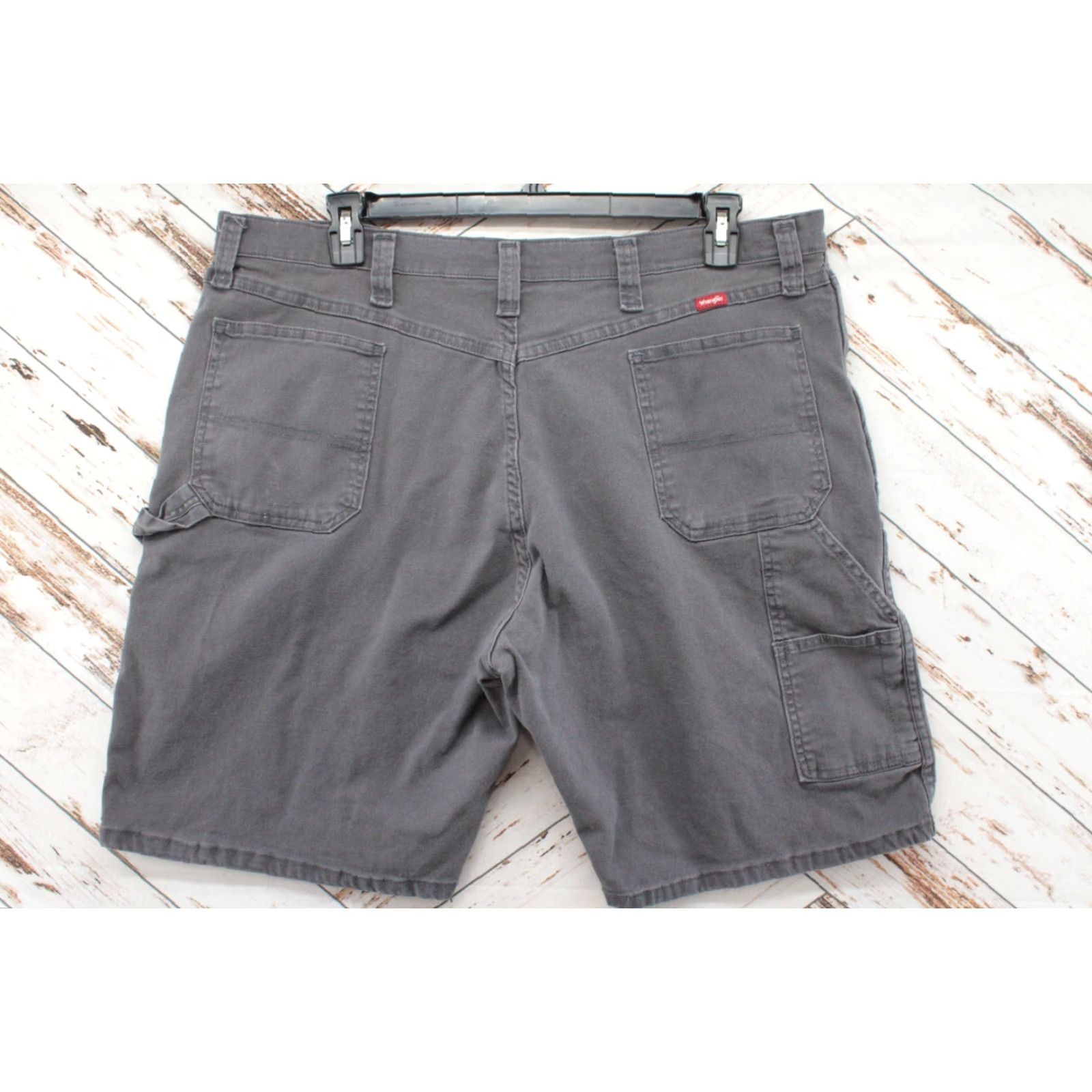 Wrangler VINTAGE Wrangler Carpenter Utility Shorts Men's 40 Gray Cargo Canvas Work Wear Size US 40 / EU 56 - 2 Thumbnail