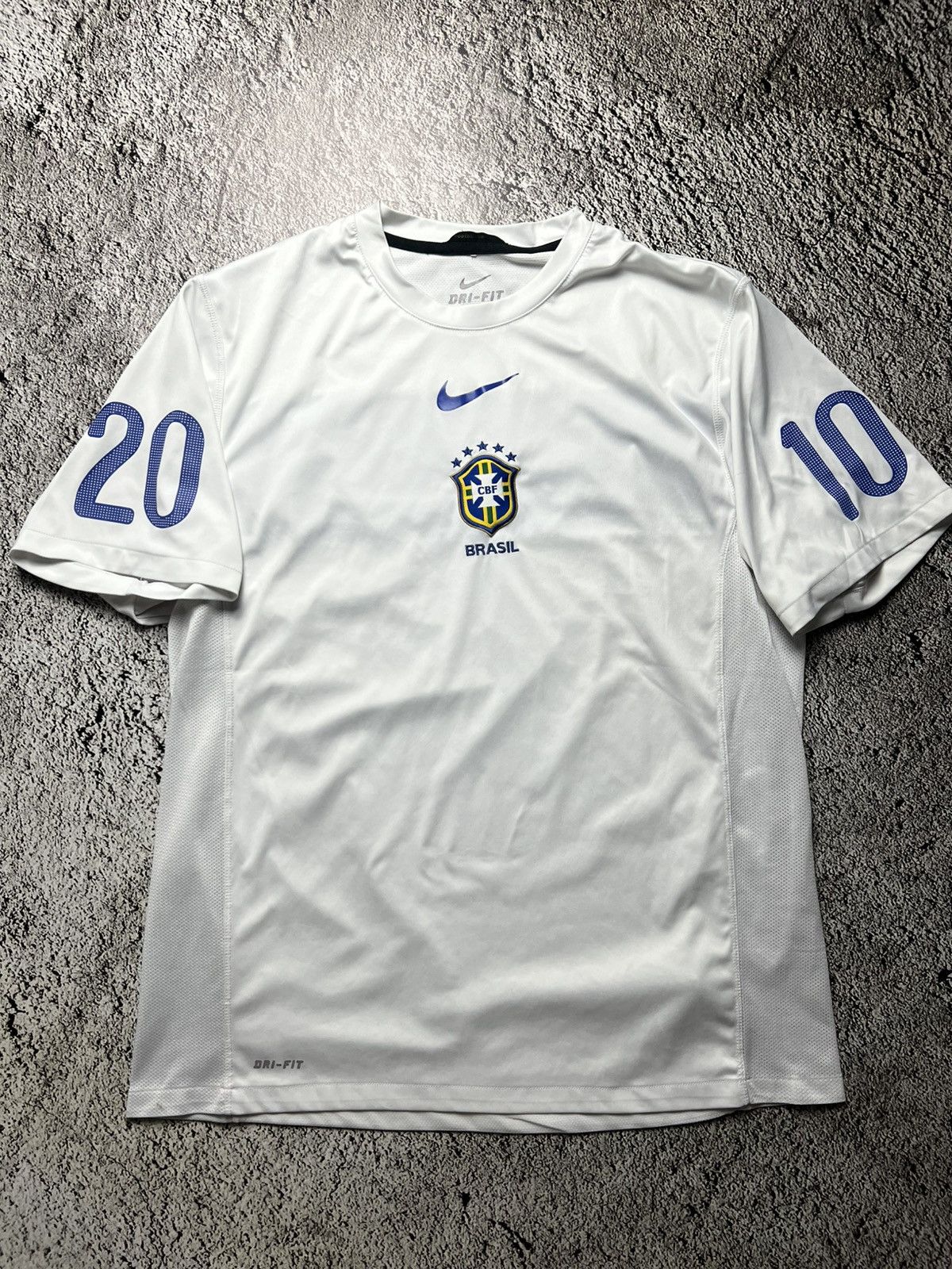 2008 2009 2010 Brazil pre match soccer football nike jersey