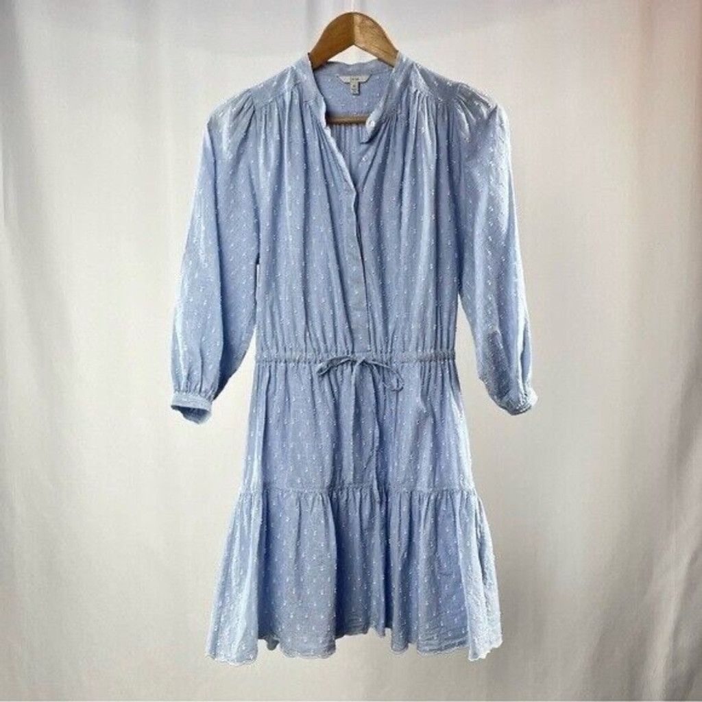 Joie Joie Adel Shirt Dress Swiss Dot Cornflower Blue Size Small Size S / US 4 / IT 40 - 2 Thumbnail
