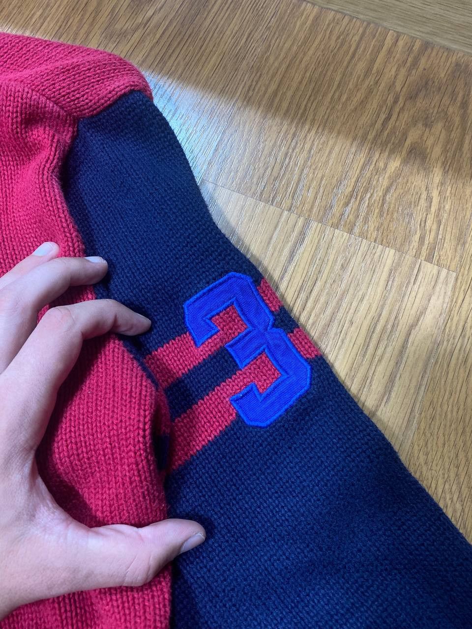 Polo Ralph Lauren Vintage Y2K Polo Ralph Lauren Wool Sweater nova check Size US S / EU 44-46 / 1 - 14 Thumbnail