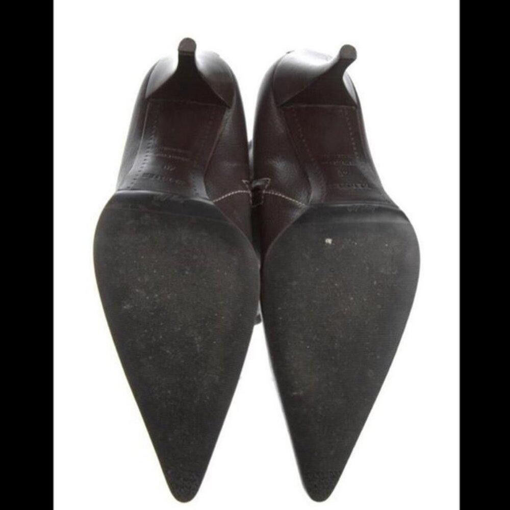 Hermes Hermès Leather Moto Kitten Heel Boots Size US 9.5 / IT 39.5 - 3 Thumbnail
