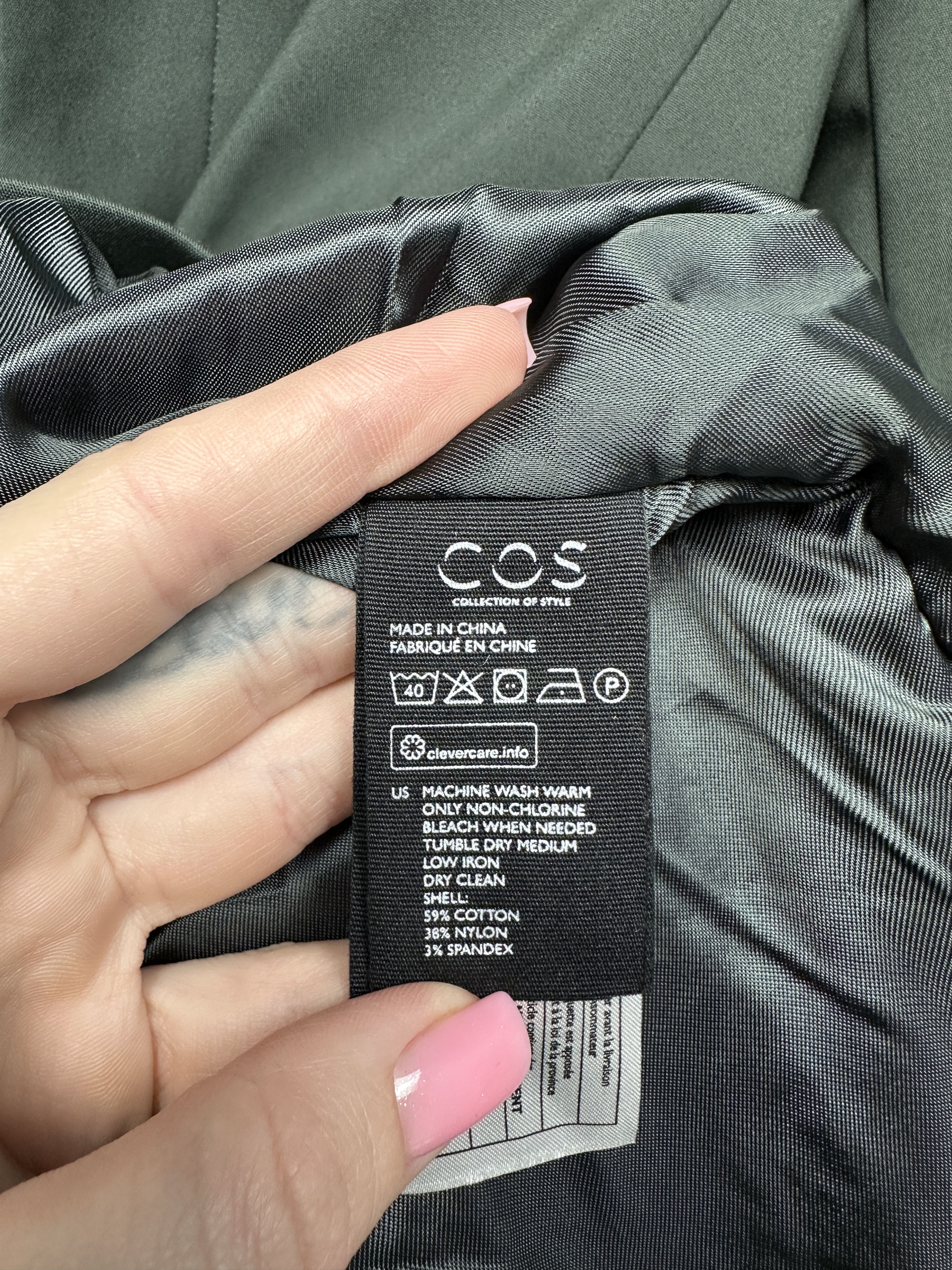 Cos Cos Mens Cotton - Nylon Long Jacket Size US XL / EU 56 / 4 - 4 Thumbnail