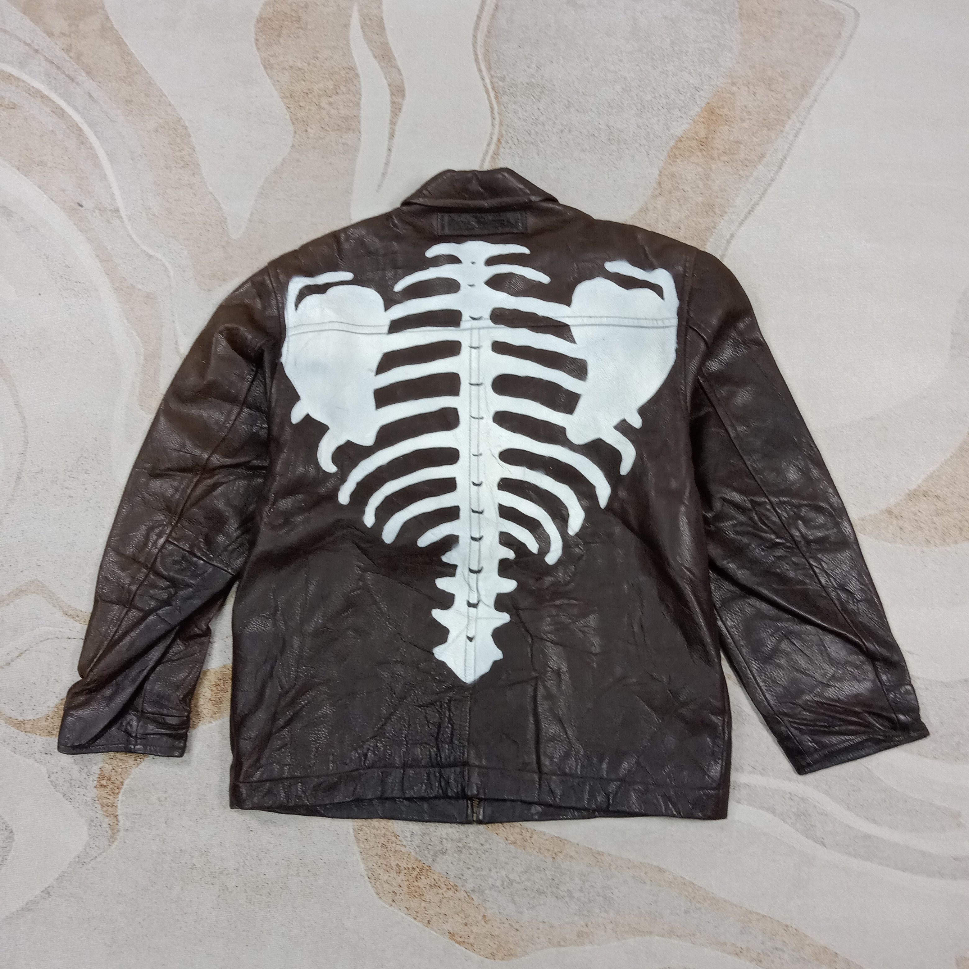 Nautica Nautica American Skeleton Punk Custom Leather jacket C290N28 Size US M / EU 48-50 / 2 - 1 Thumbnail