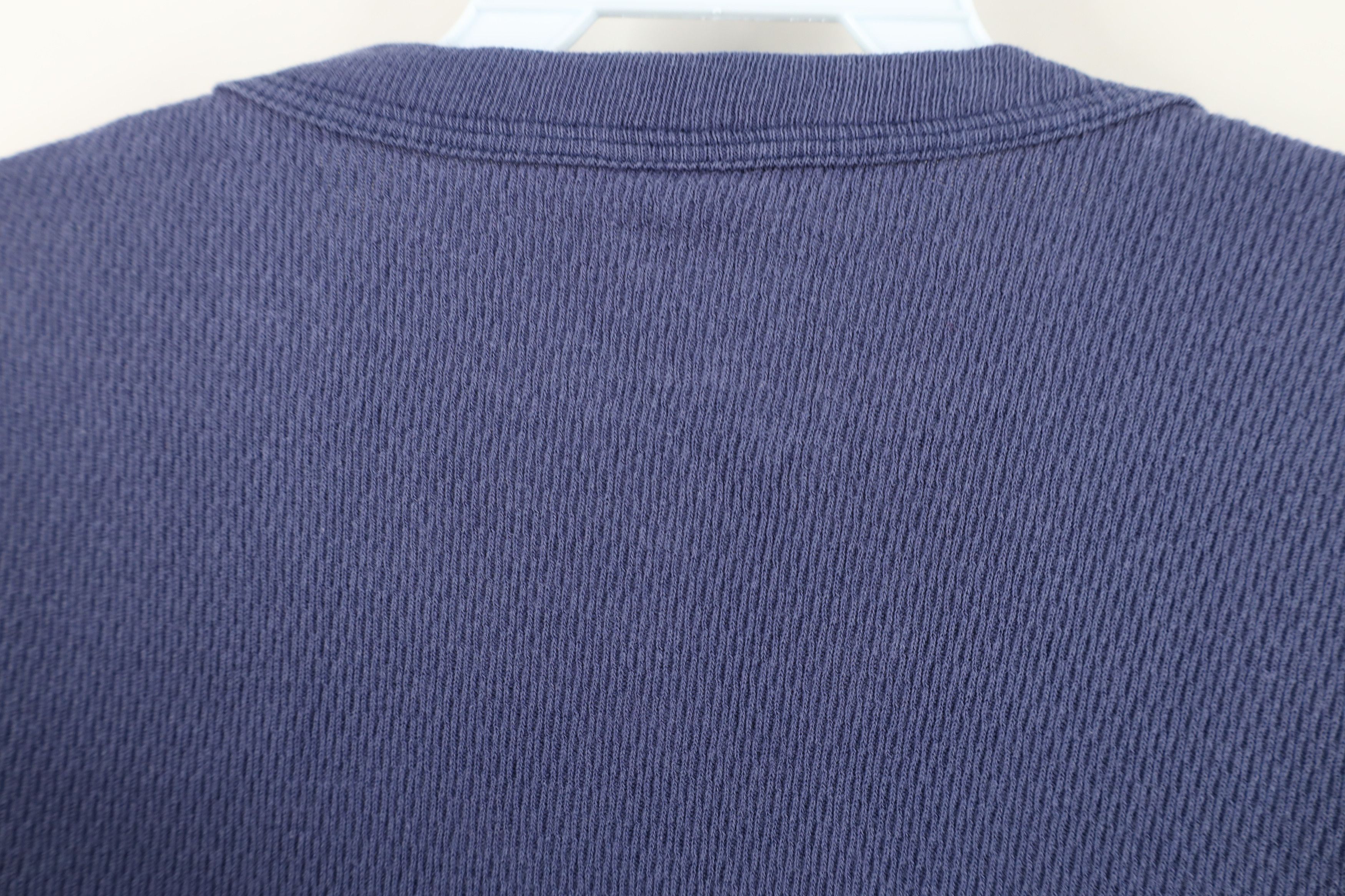 Vintage Vintage 90s Streetwear Waffle Knit Long Sleeve T-Shirt USA Size US XL / EU 56 / 4 - 9 Thumbnail