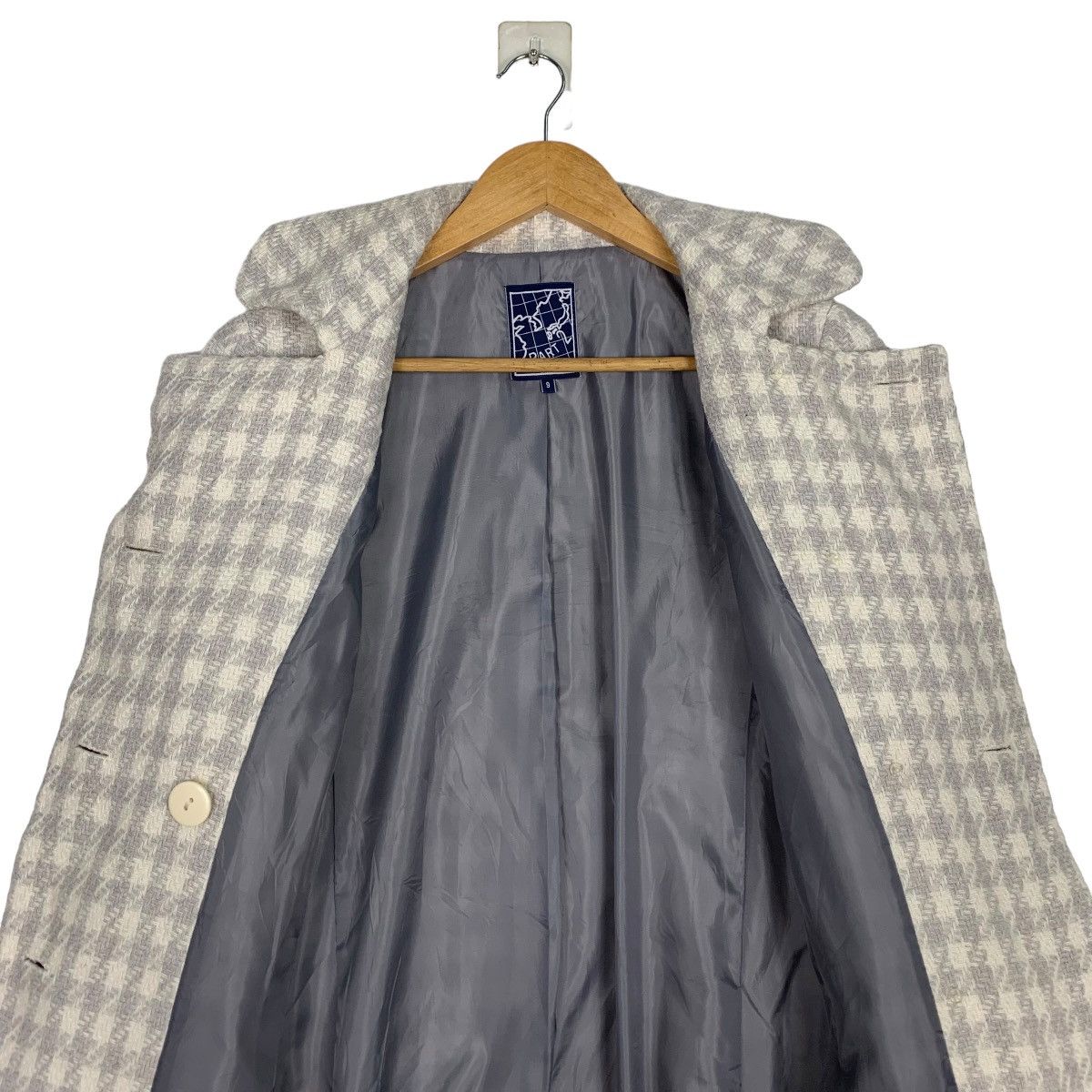 Junko Shimada JUNKO SHIMADA Checked Wool Double Breasted Coat #1072-C49 Size S / US 4 / IT 40 - 12 Thumbnail