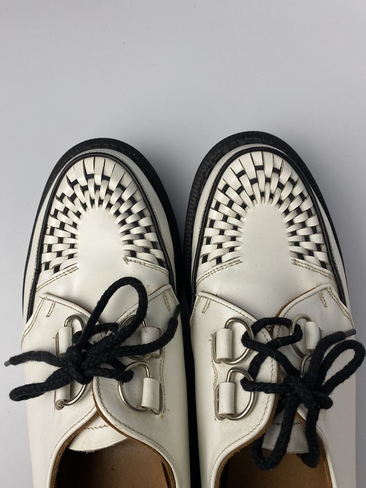 George Cox George Cox Skipton Leather White Size US 10 / EU 43 - 4 Thumbnail