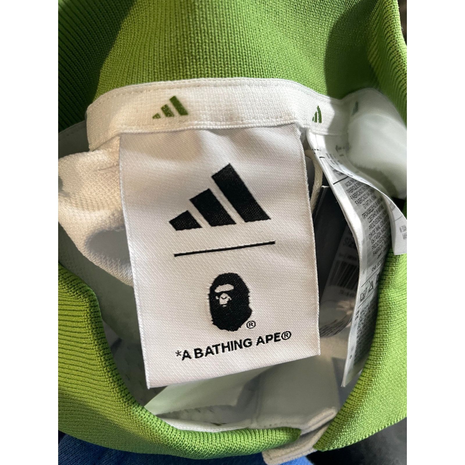 Bape Bape Adidas White & Green Button Up Polo Shirt Size US XS / EU 42 / 0 - 9 Thumbnail