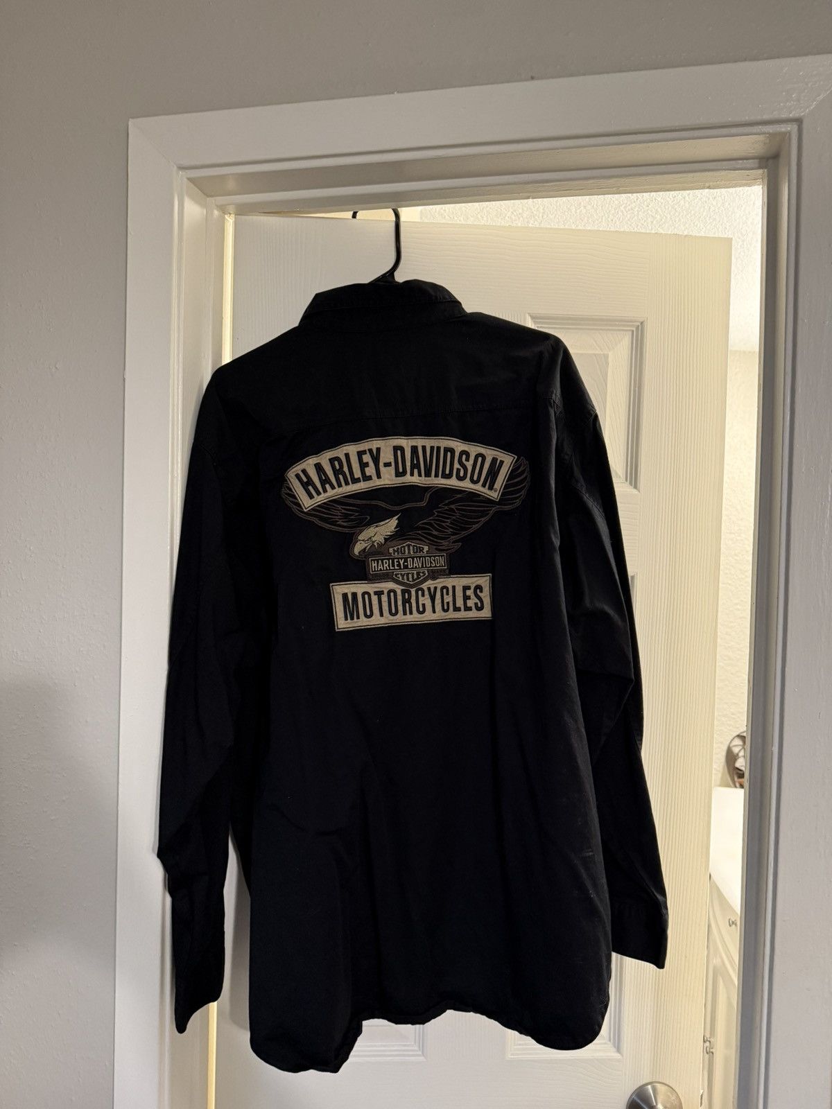 Harley Davidson × Vintage Harley Davidson Black Button Up Size US XL / EU 56 / 4 - 1 Thumbnail